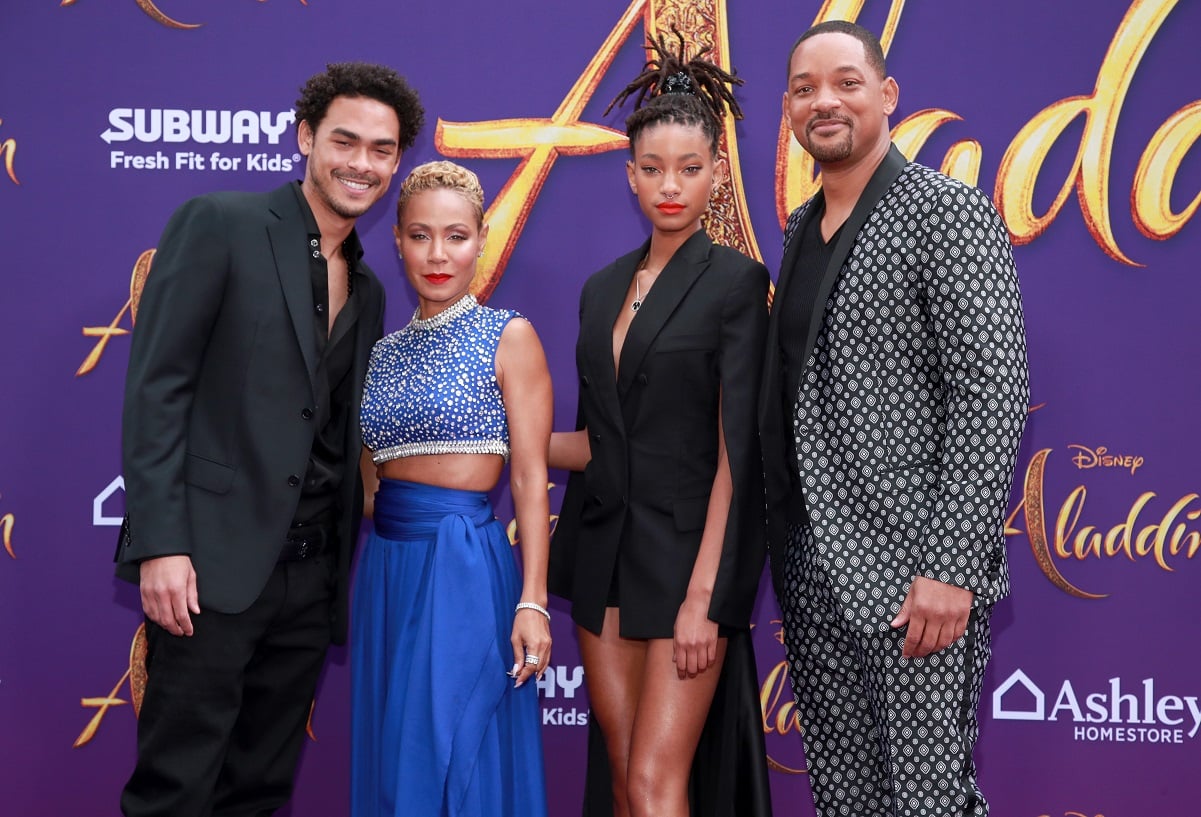 Trey Smith, Jada Pinkett Smith, Willow Smith, and Will Smith