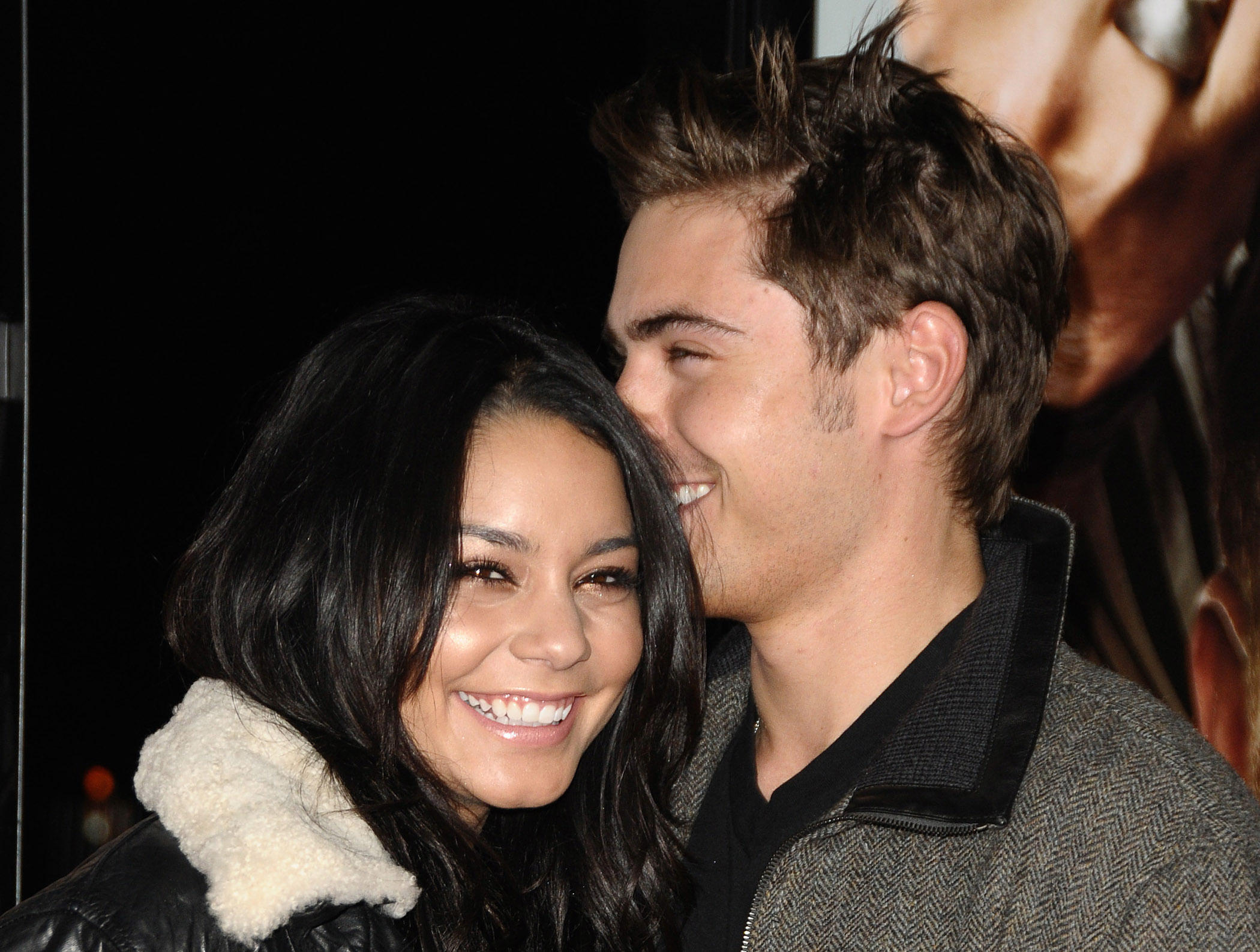 Vanessa Hudgens and actor Zac Efron attend the premiere of 'Get Him To The Greek'