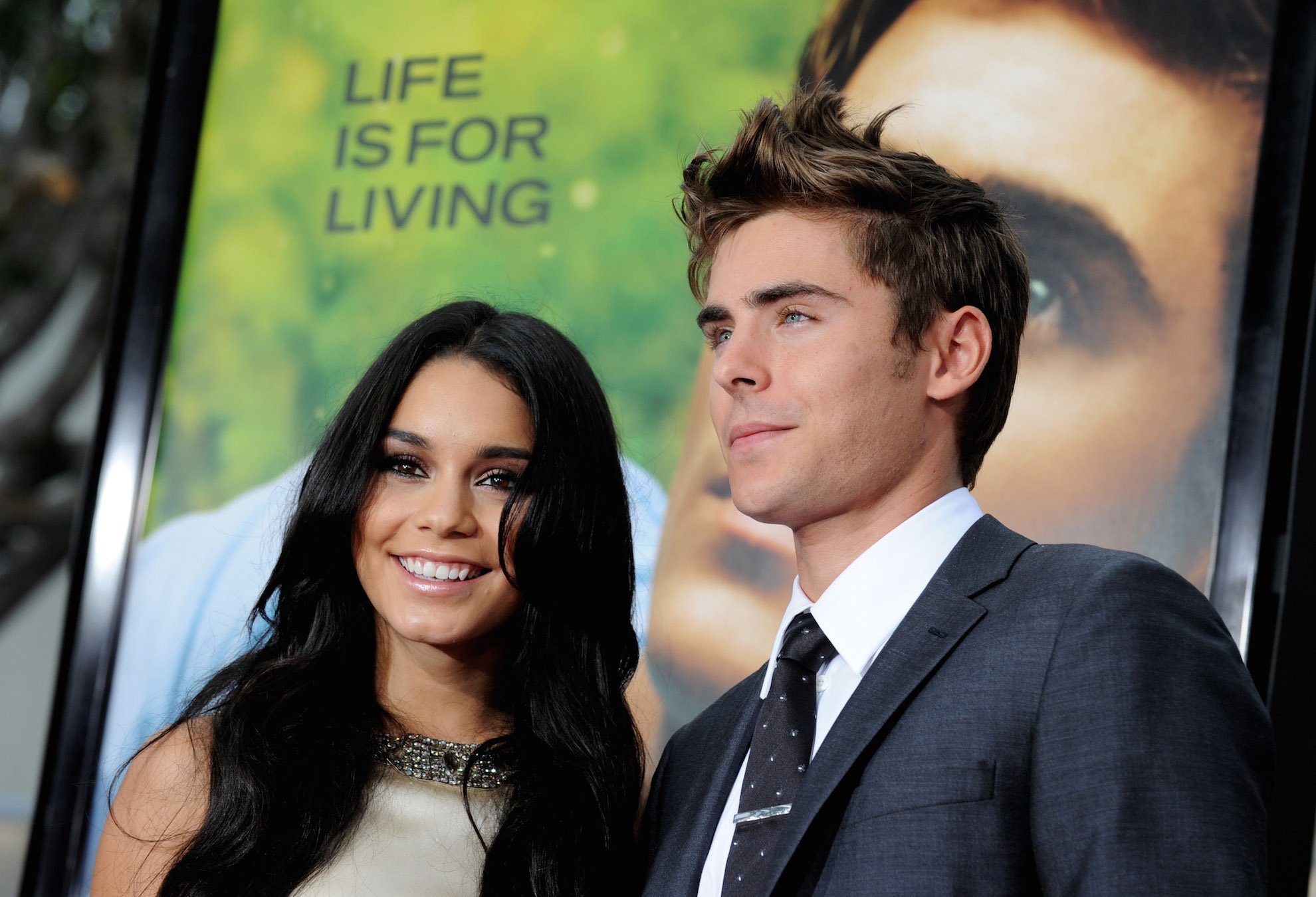 Vanessa Hudgens (L) and Zac Efron arrive at the premiere of Universal Pictures' 'Charlie St. Cloud'