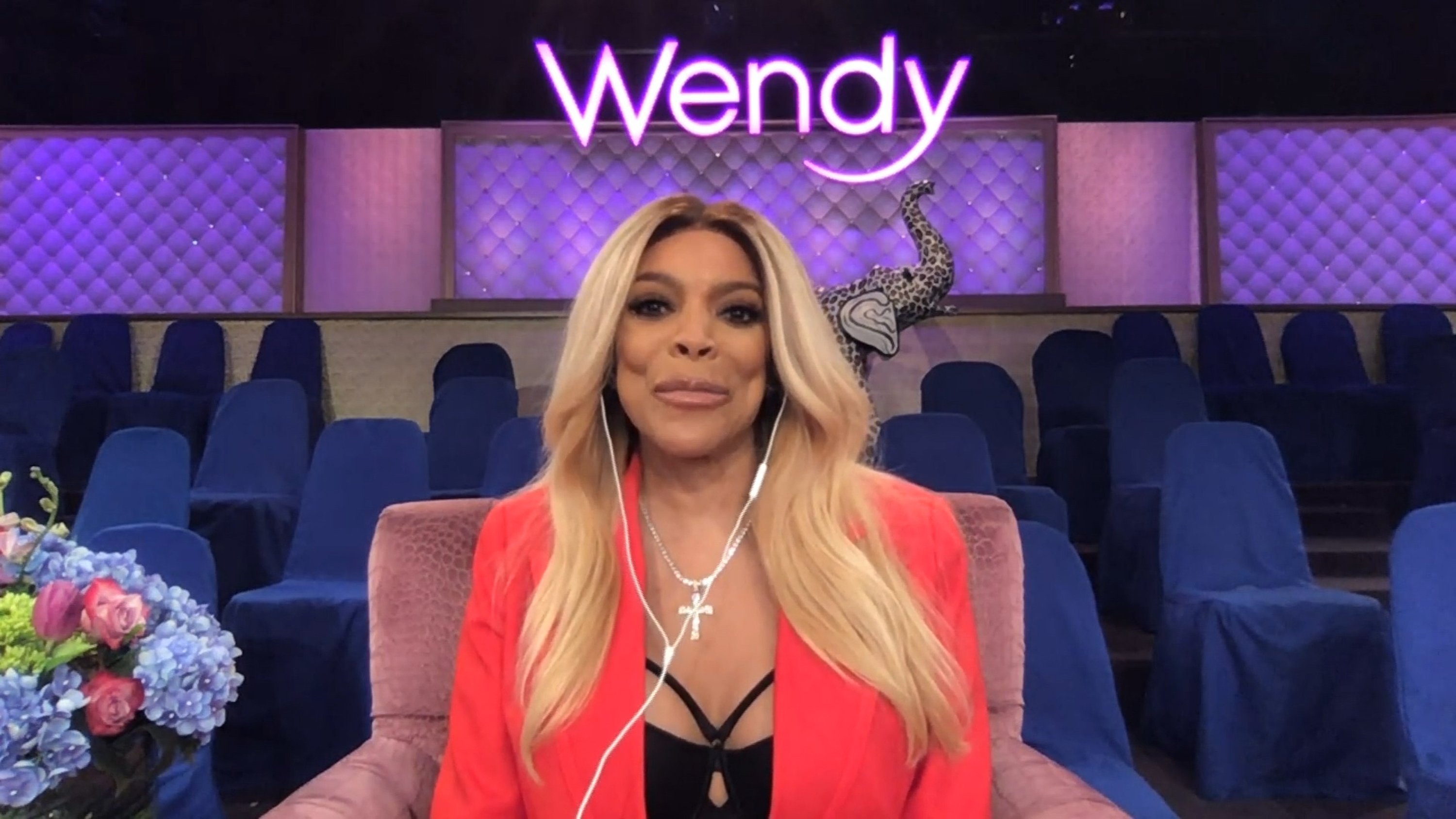 Wendy Williams on the set of her talk show