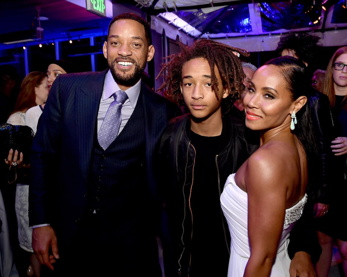 Will Smith and Jada Pinkett Smith with their son, Jaden