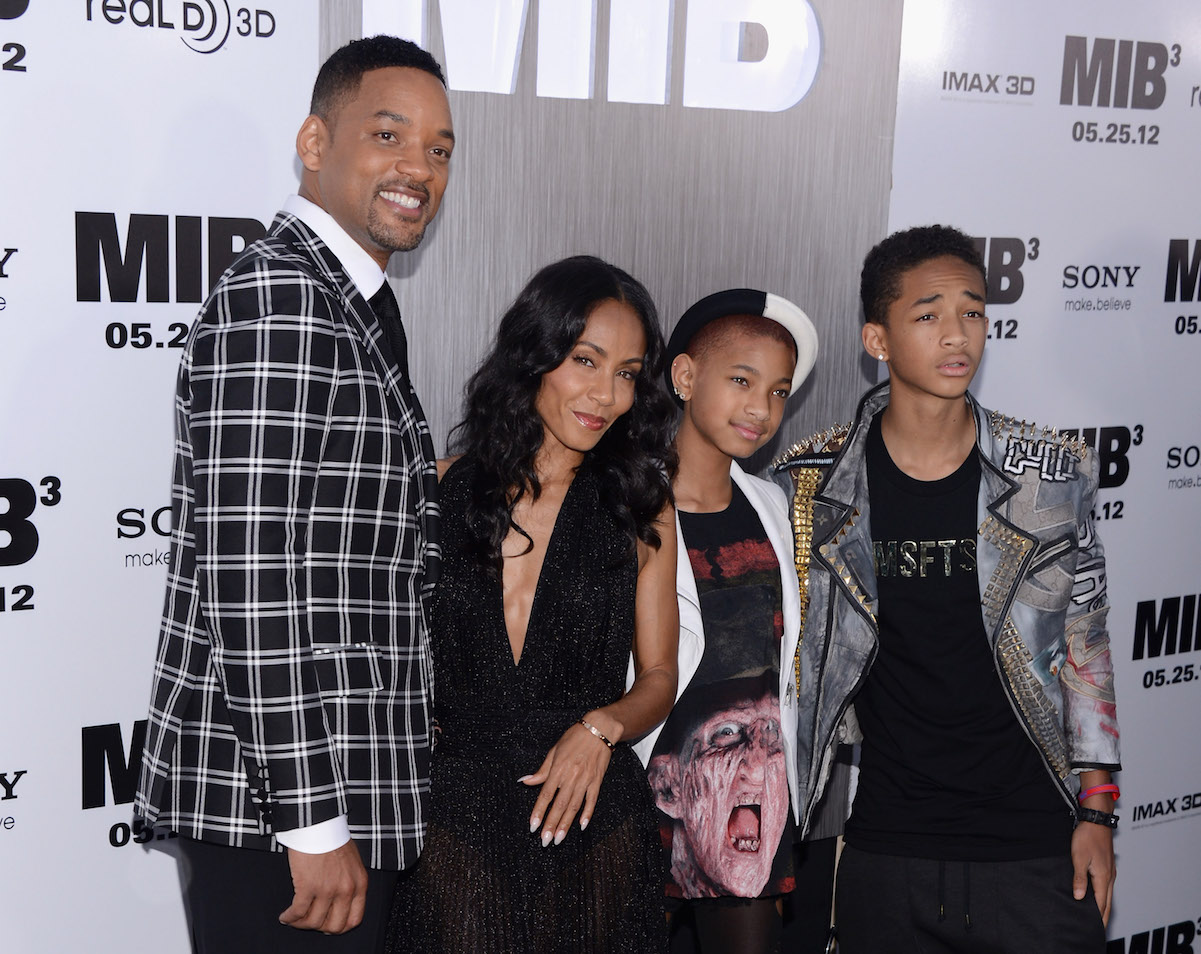 Will Smith and Jada Pinkett with Jaden and Willow