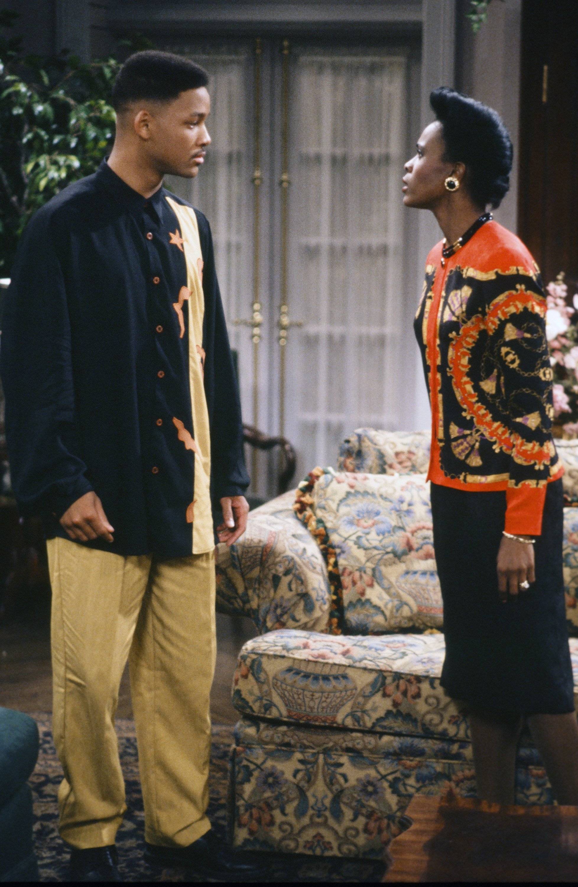 Will Smith as William 'Will' Smith and Janet Hubert as Vivian Banks