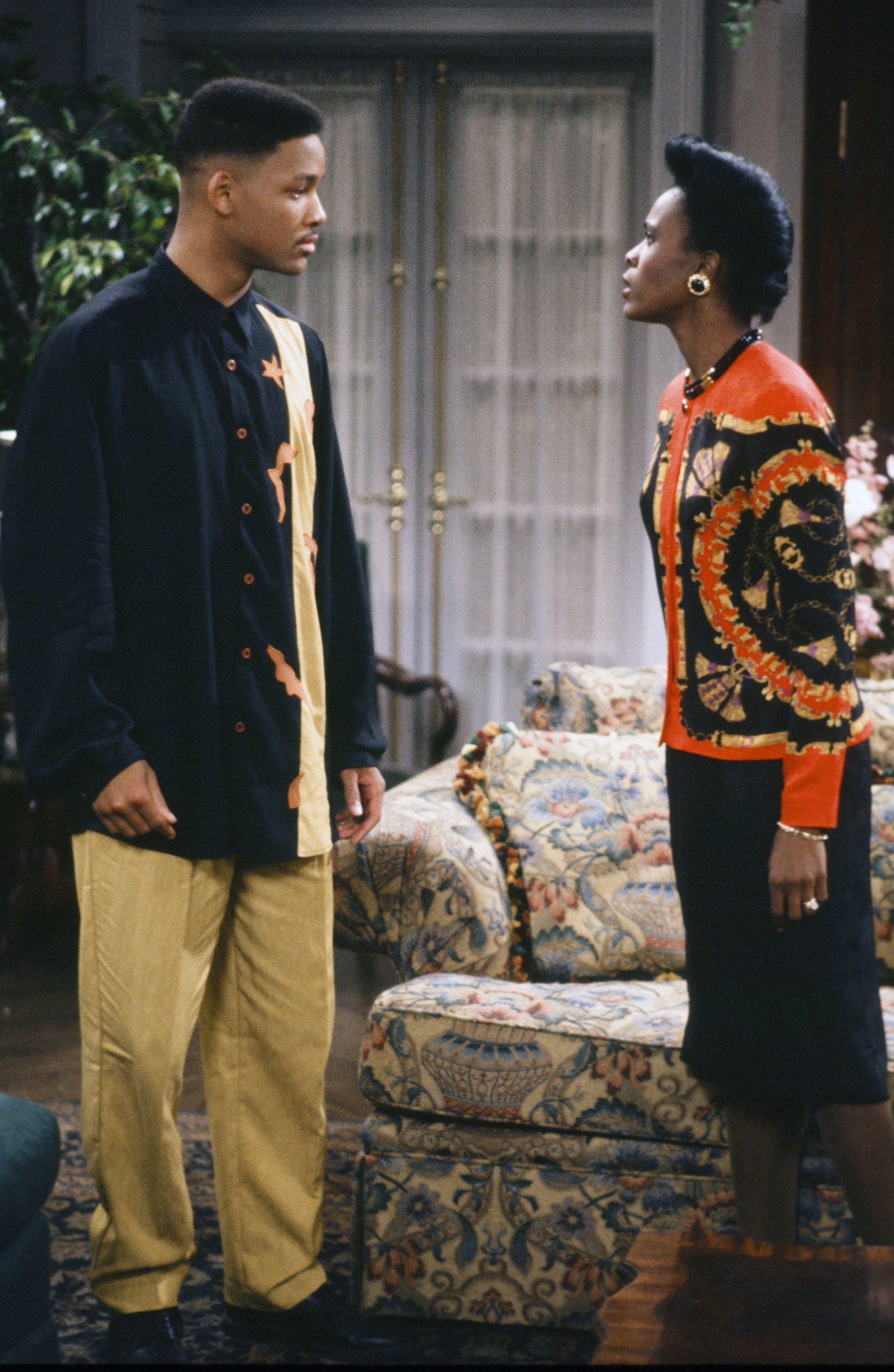 Will Smith as William 'Will' Smith and  Janet Hubert as Vivian Banks