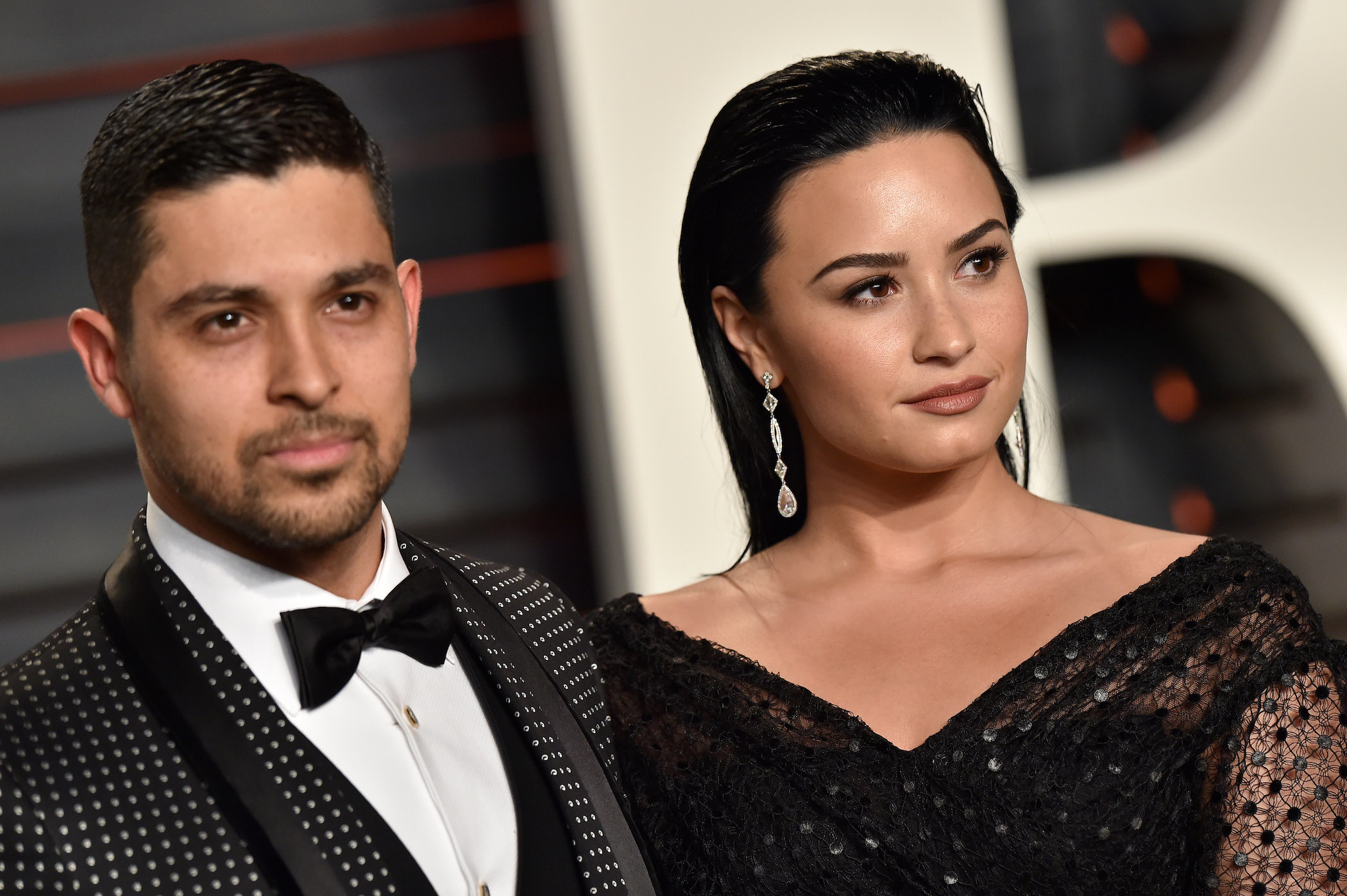 Actor Wilmer Valderrama and singer Demi Lovato