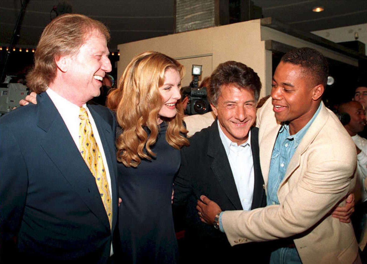 Wolfgang Petersen, Rene Russo, Dustin Hoffman, and Cuba Gooding Jr.