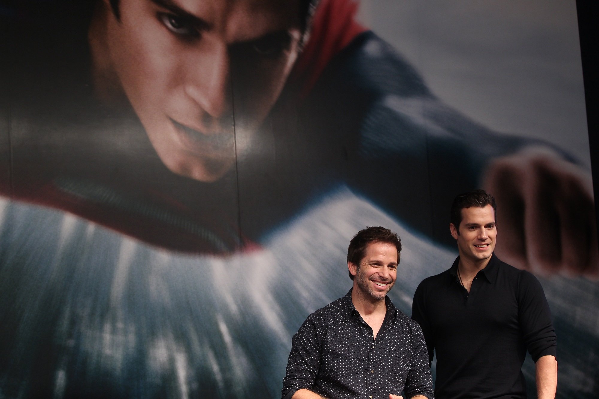 Zack Snyder and Henry Cavill