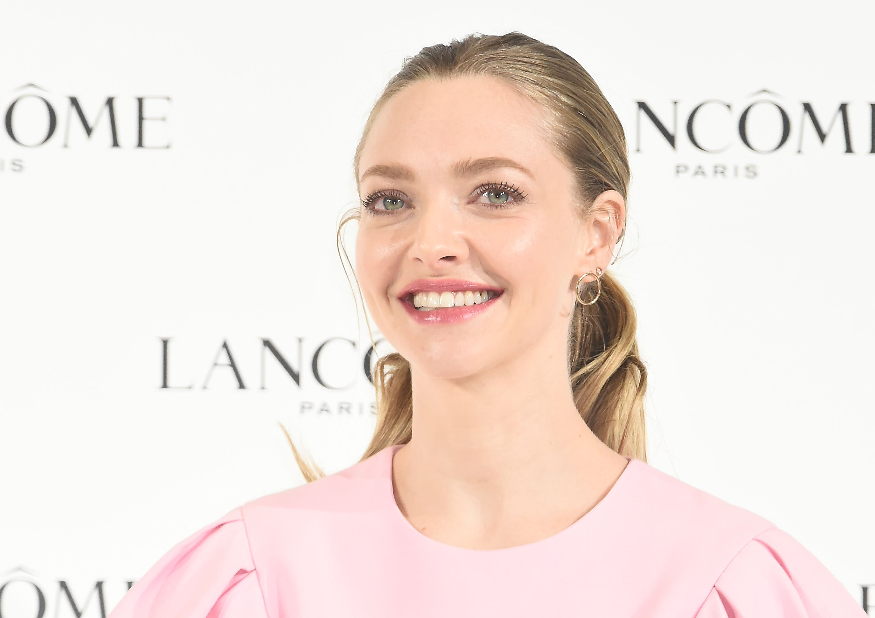 Amanda Seyfried attends the press conference for Lancome on January 15, 2020 in Tokyo, Japan. 
