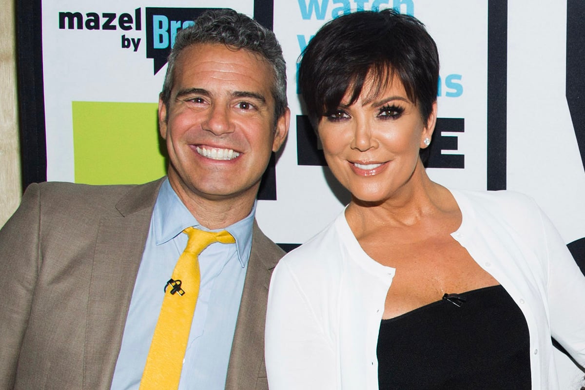 Andy Cohen and Kris Jenner