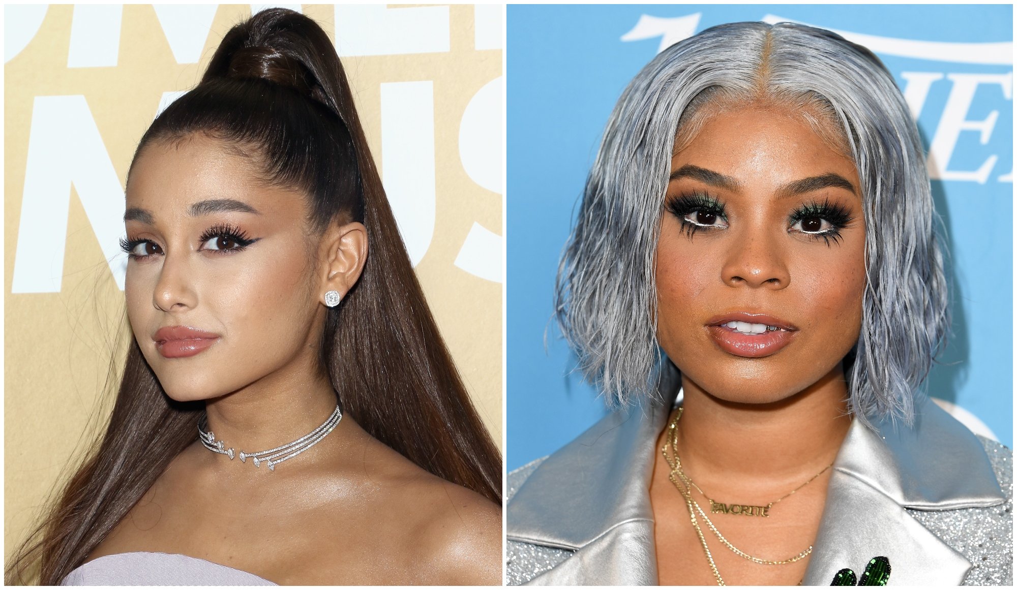 composite image of Ariana Grande and Tayla Parx