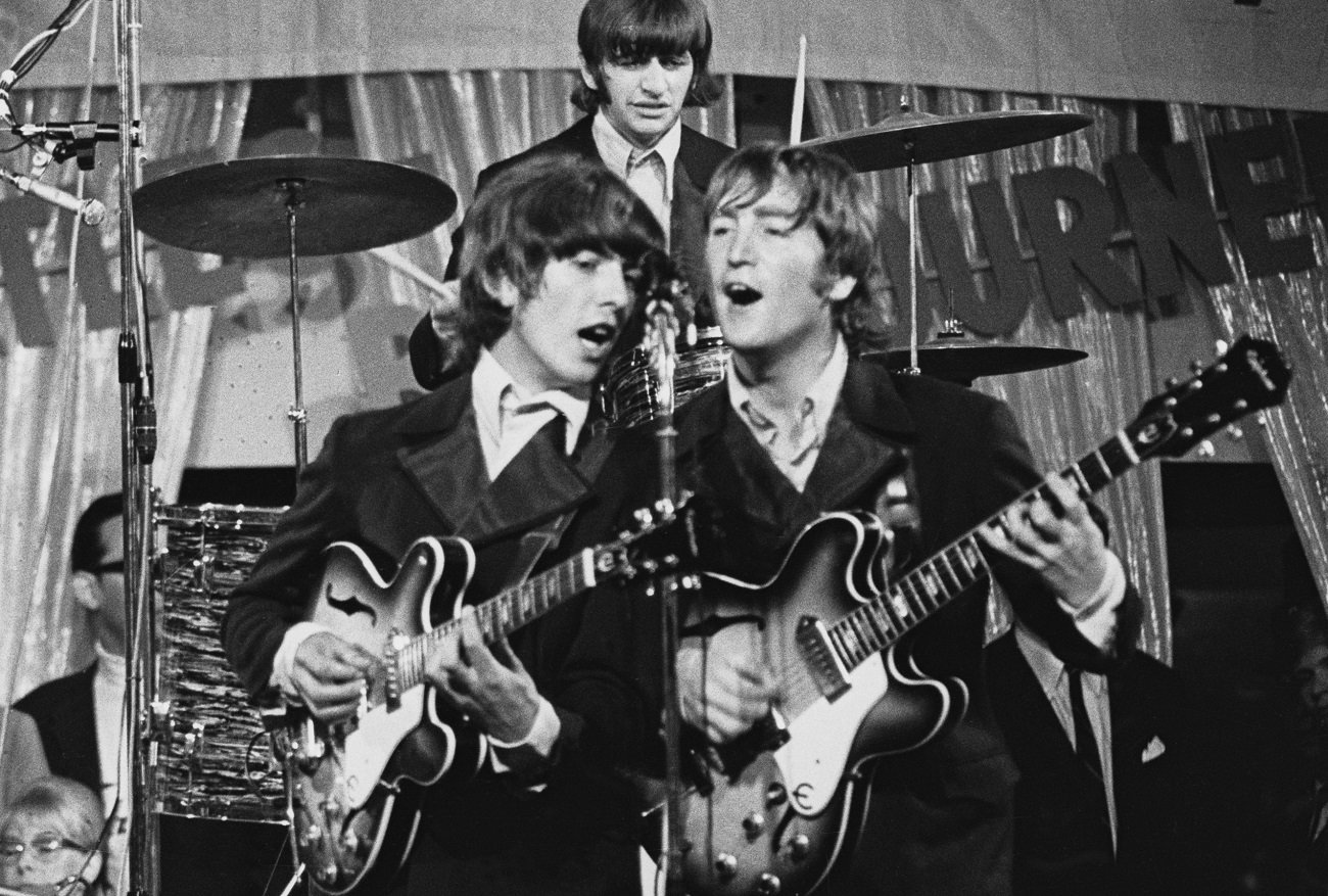 Beatles on stage in 1965