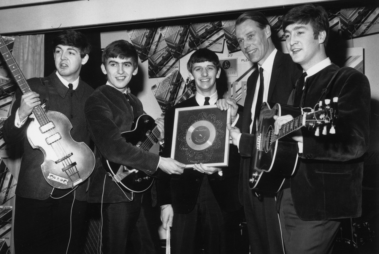 Beatles with Silver Record in 1963