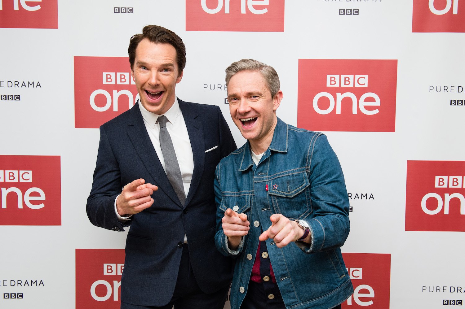 Benedict Cumberbatch and Martin Freeman 