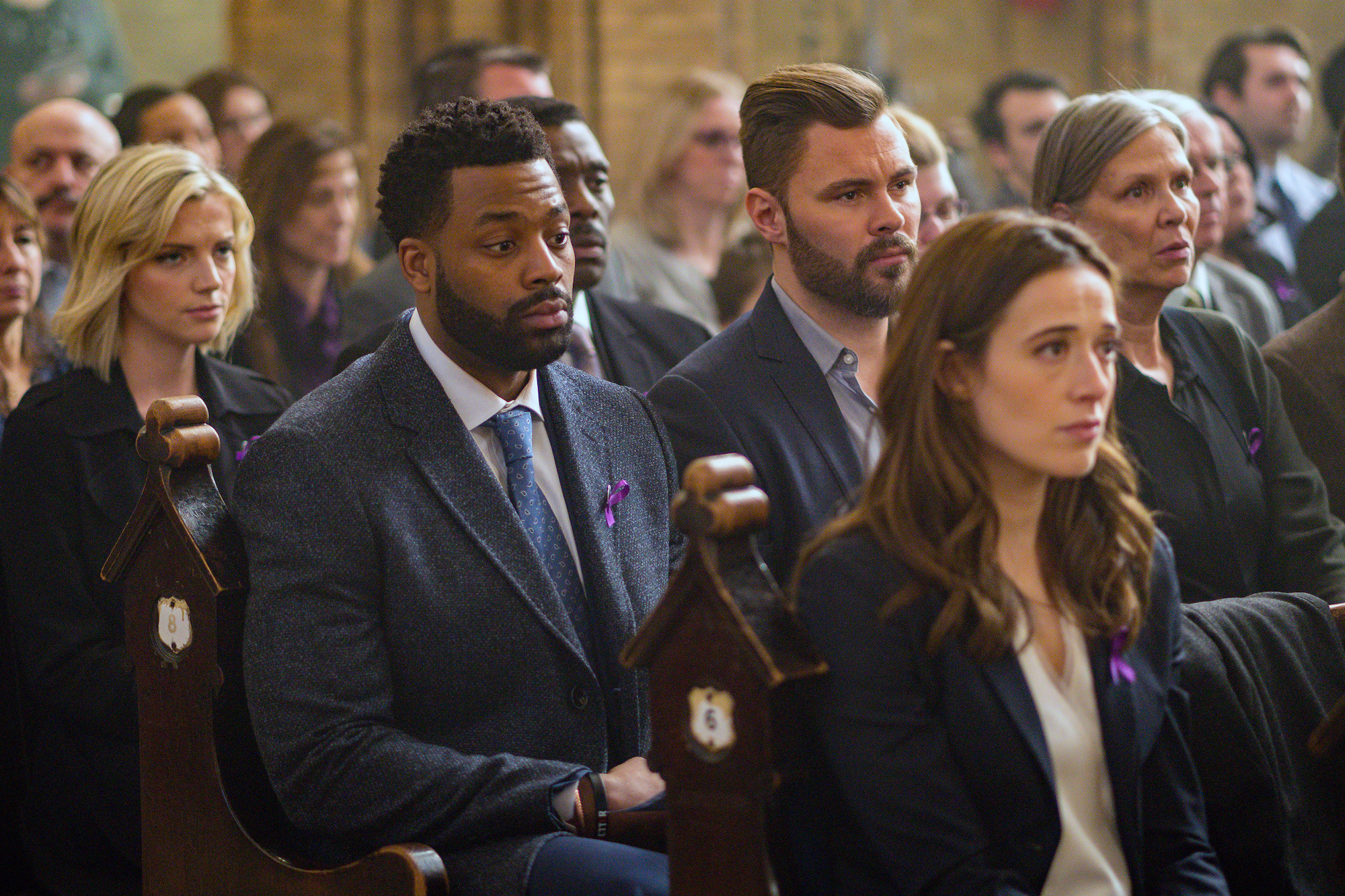 Kara Killmer as Sylvie Brett, LaRoyce Hawkins as Kevin Atwater, Eamonn Walker as Wallace Boden, Patrick John Flueger as Adam Ruzek, Marina Squerciati as Kim Burgess