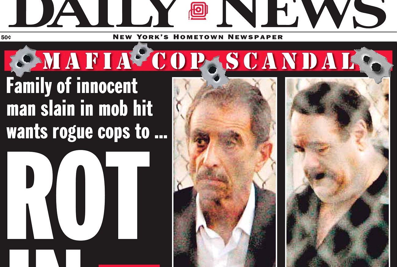 'Mafia Cop' Daily News cover