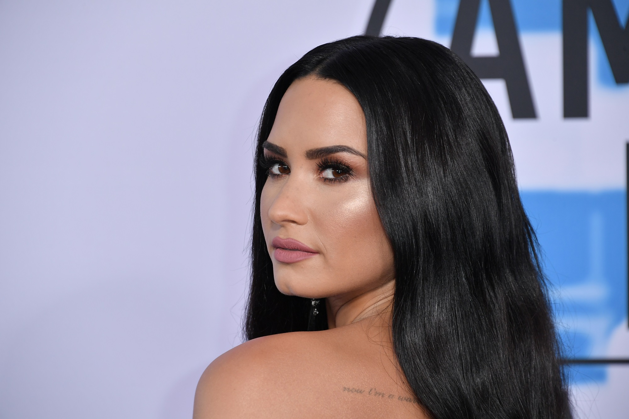 Demi Lovato attends the 2017 American Music Awards on November 19, 2017, in Los Angeles, California.