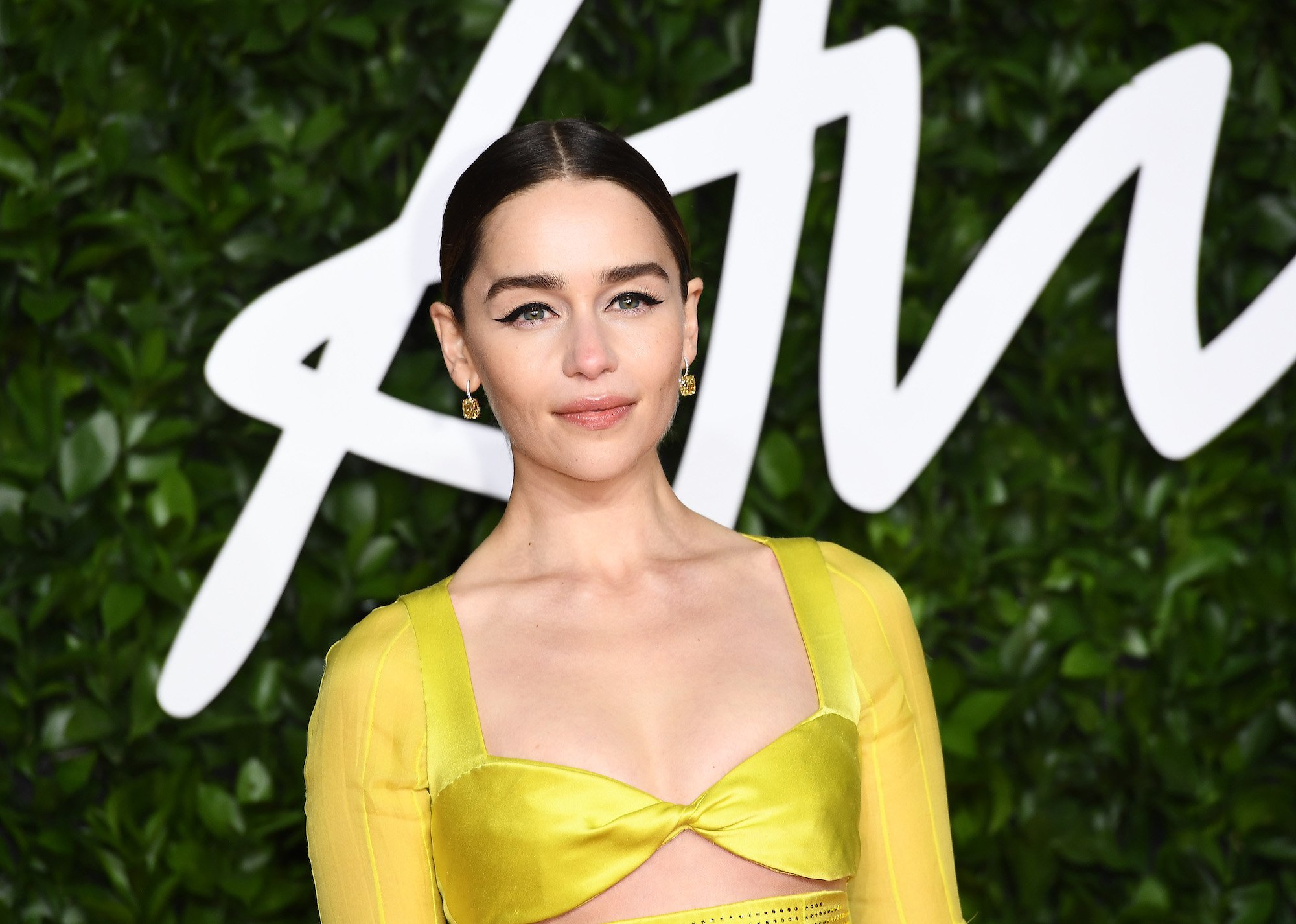 Emilia Clarke at The Fashion Awards 2019 held at Royal Albert Hall on Dec. 02, 2019.