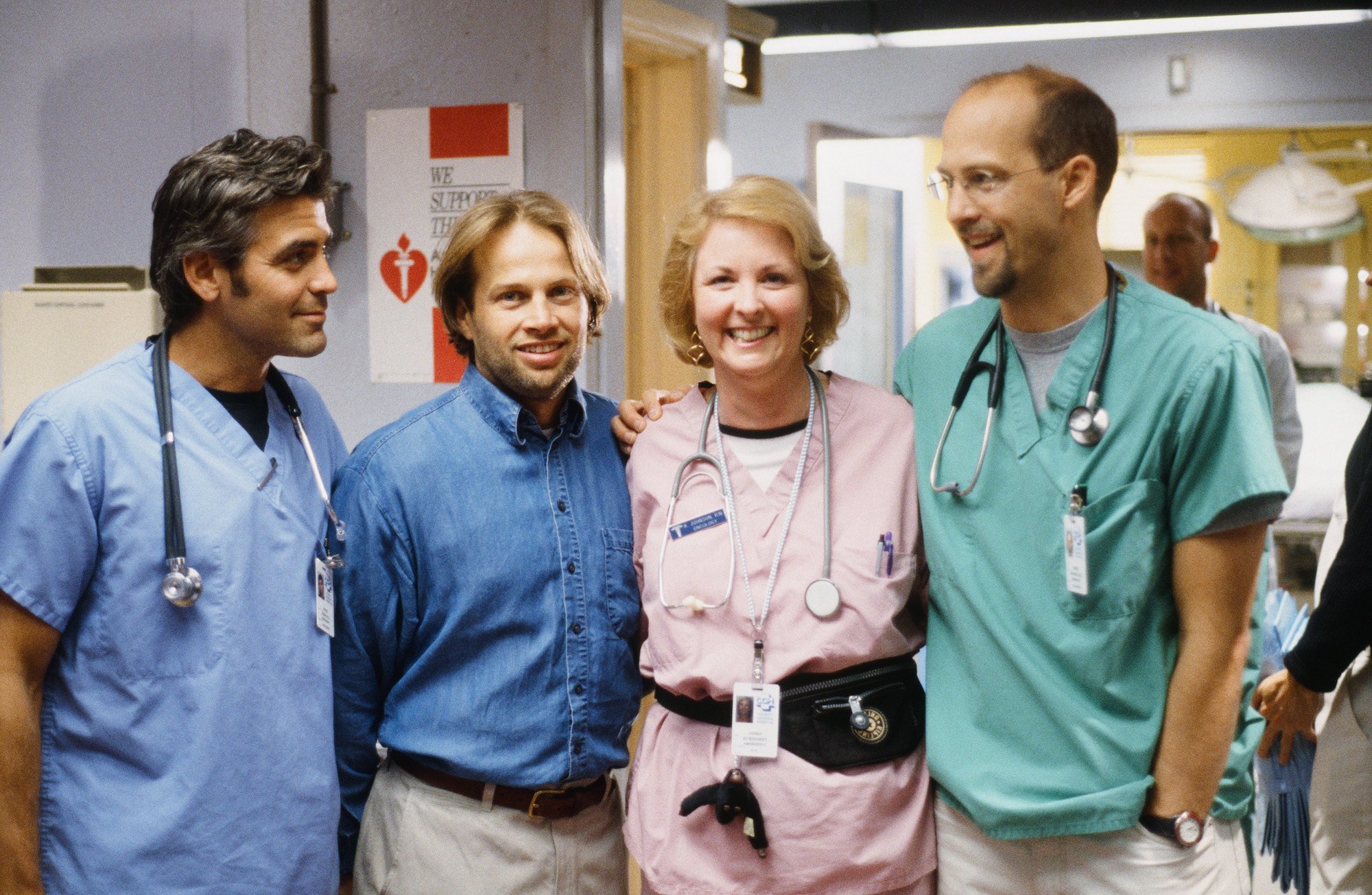 George Clooney as Doctor Doug Ross, James LeGros as Dr. Max Rosher