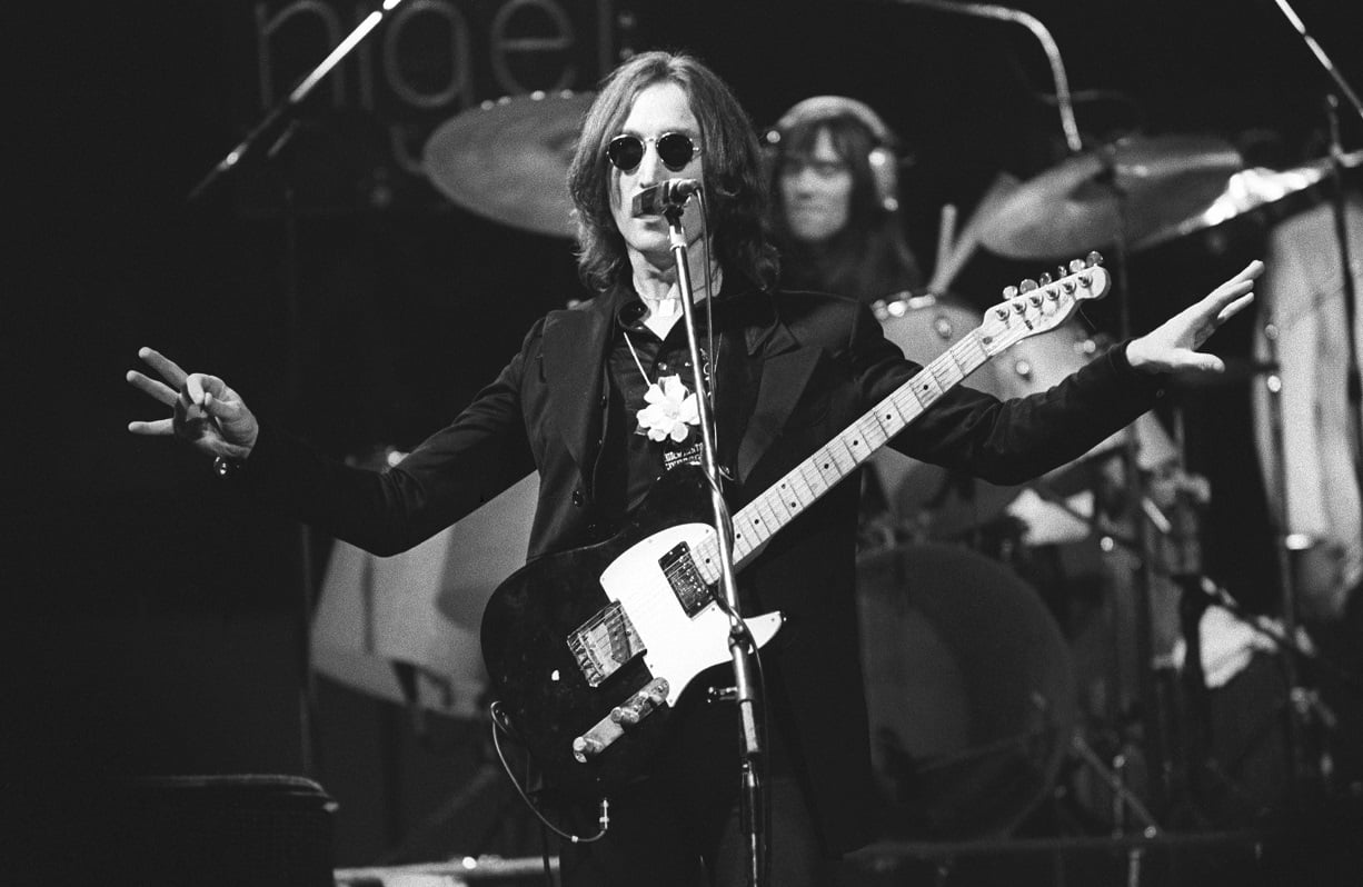 John Lennon's final performance, on stage with Elton John