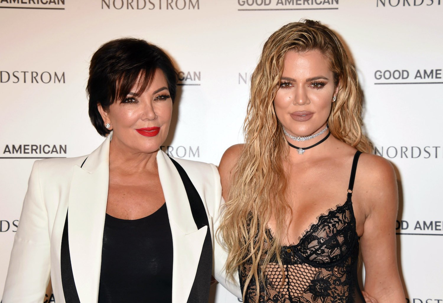 Kris Jenner and Khloe Kardashian attend the Good American Launch Event