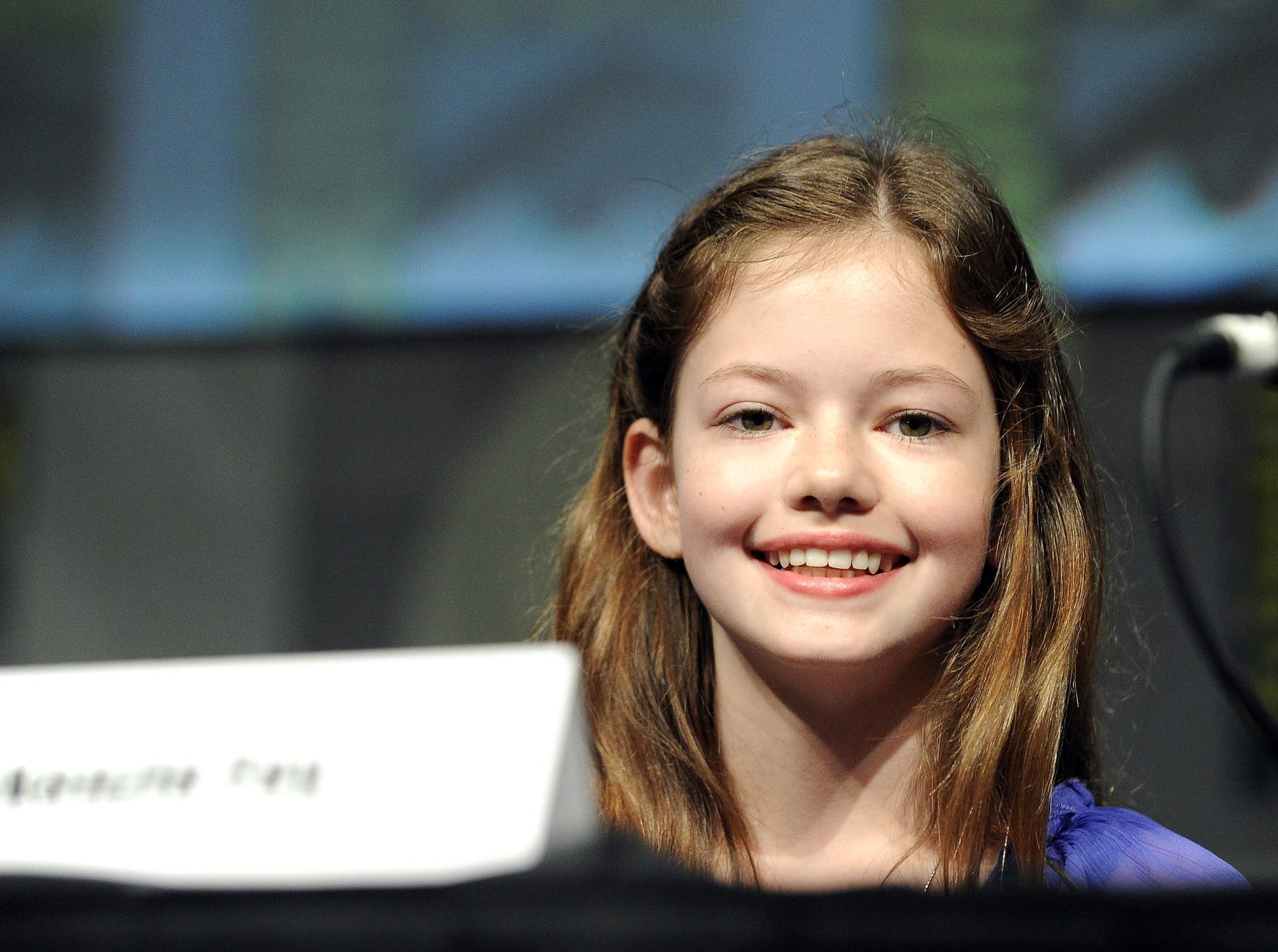 Mackenzie Foy at the 'The Twilight Saga: Breaking Dawn - Part 2' panel during San Diego Comic-Con International 2012 on July 12, 2012.