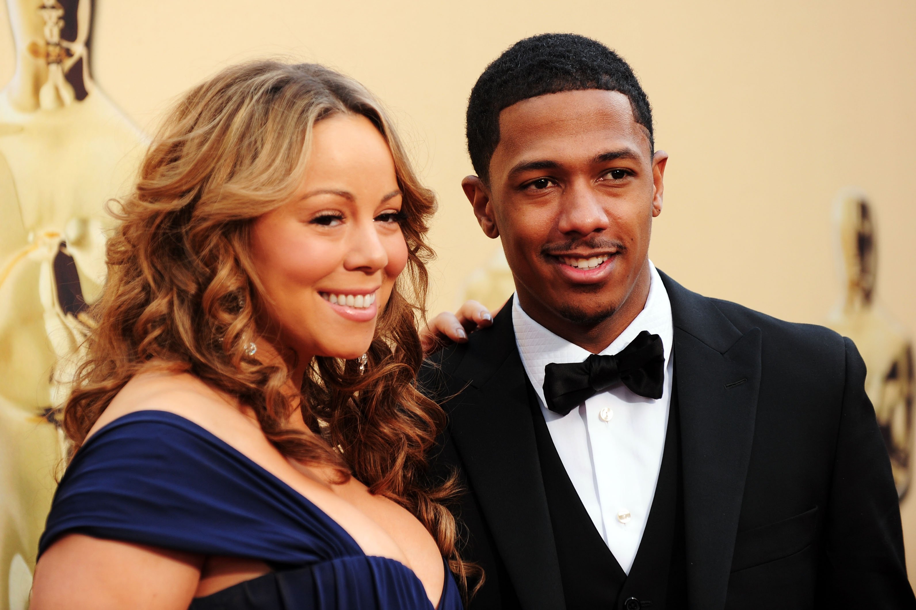 Mariah Carey and Nick Cannon arrive at the 82nd Annual Academy Awards on March 7, 2010 in Hollywood, California.