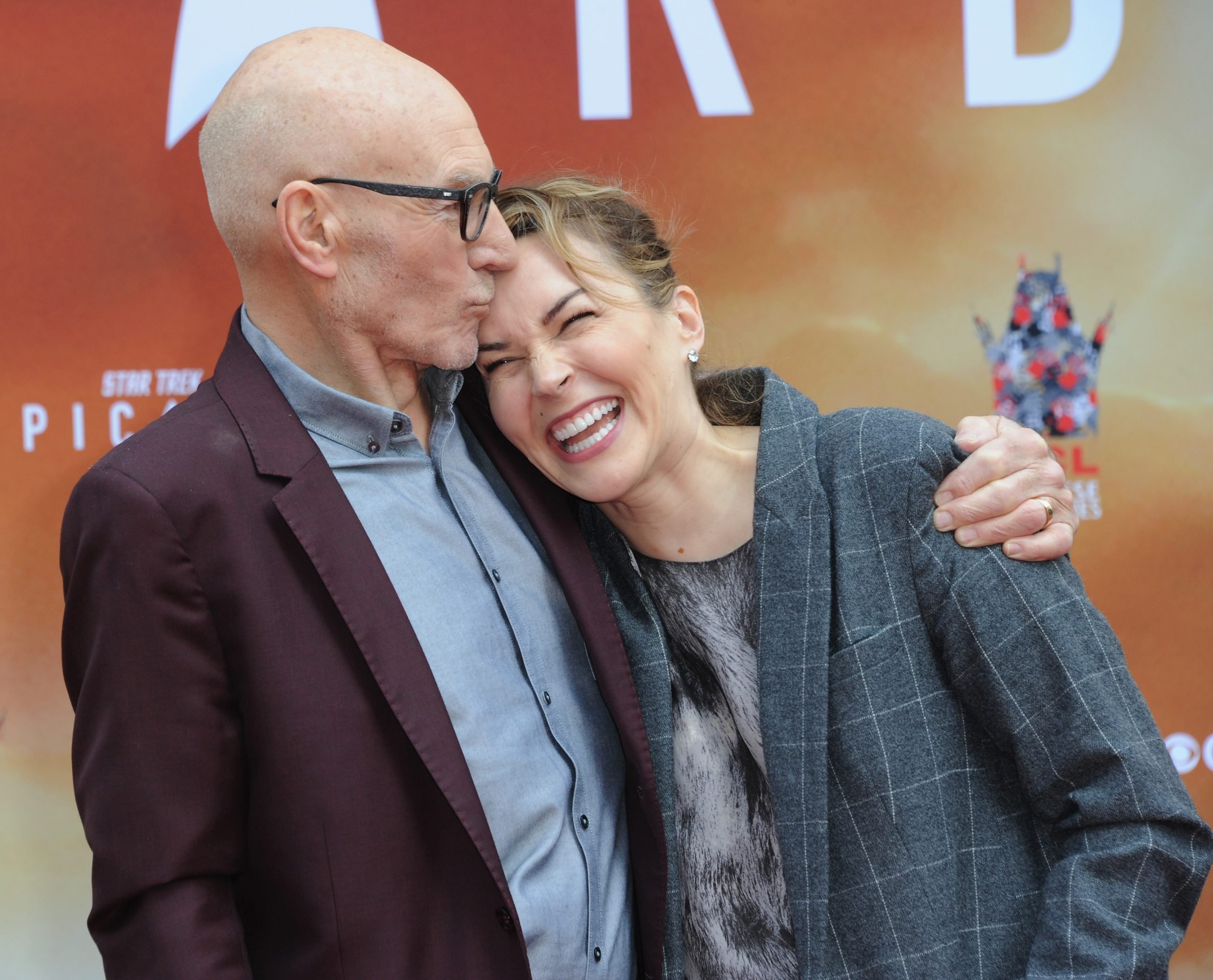 Patrick Stewart and Sunny Ozell 