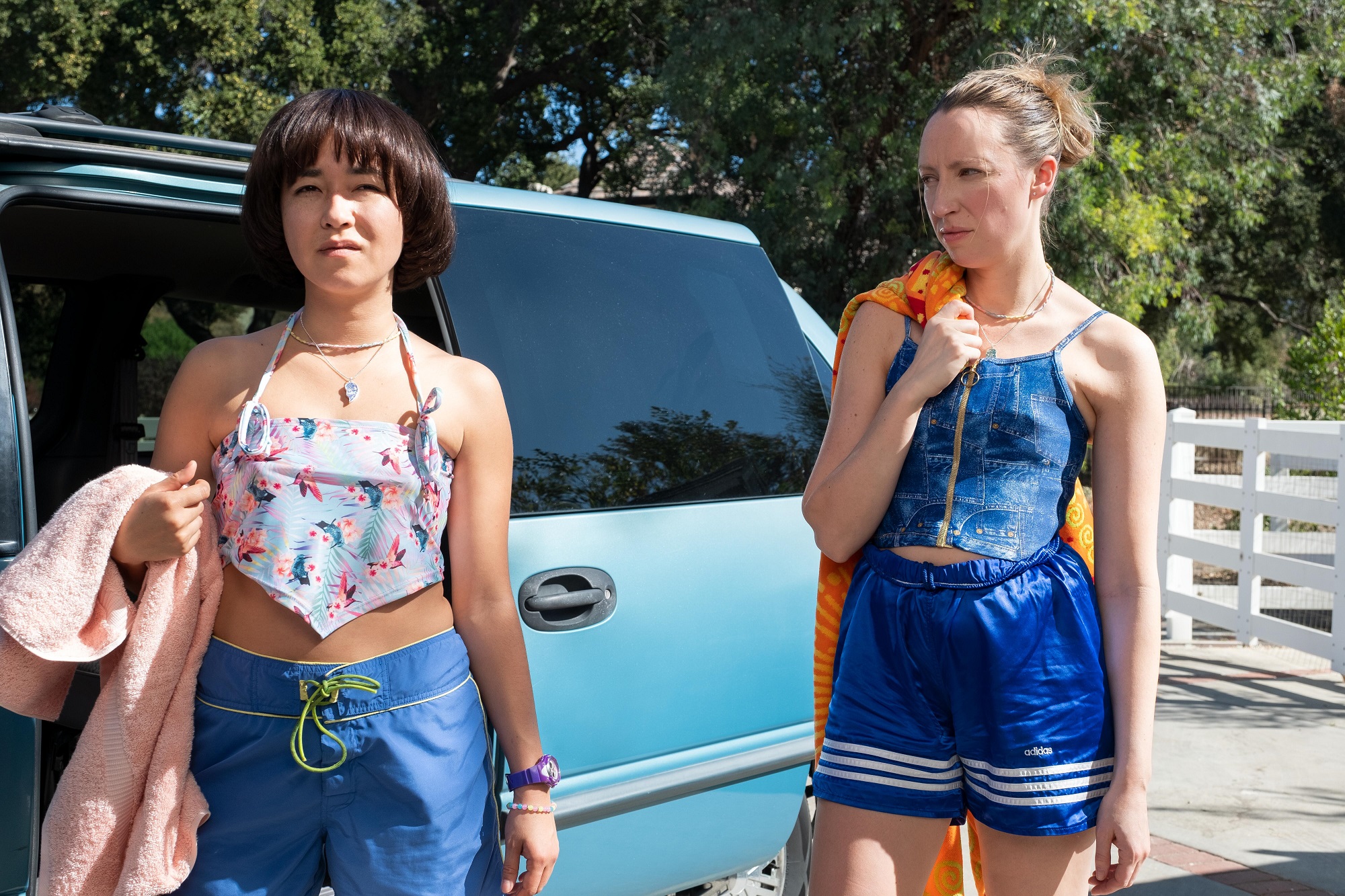 PEN15: Maya Erskine and Anna Konkle in 'PEN15' Season 2 Episode 1 'Pool'