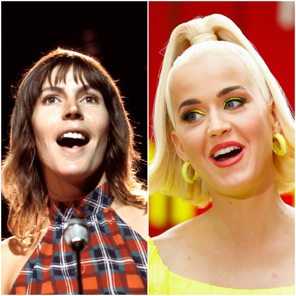 Helen Reddy (left) and Katy Perry