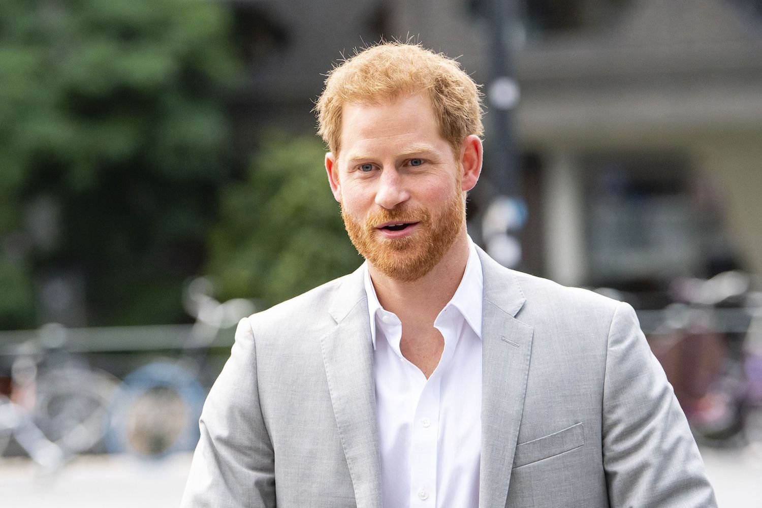 Prince Harry arrives at the ADAM Tower, in Amsterdam, on September 3, 2019 