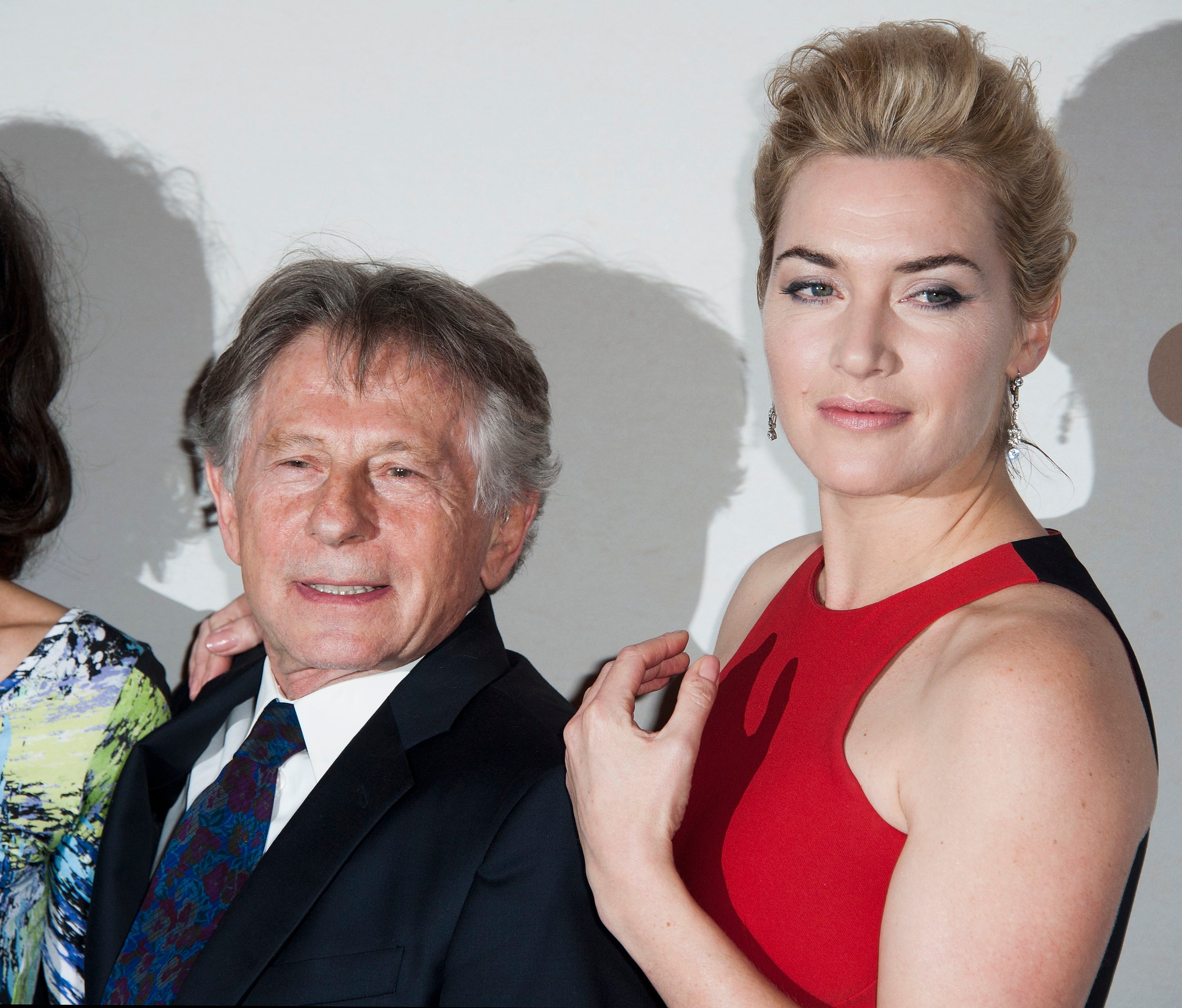 Kate Winslet and Roman Polanski attend the premiere of 'Carnage' on November 20, 2011 in Paris, France.