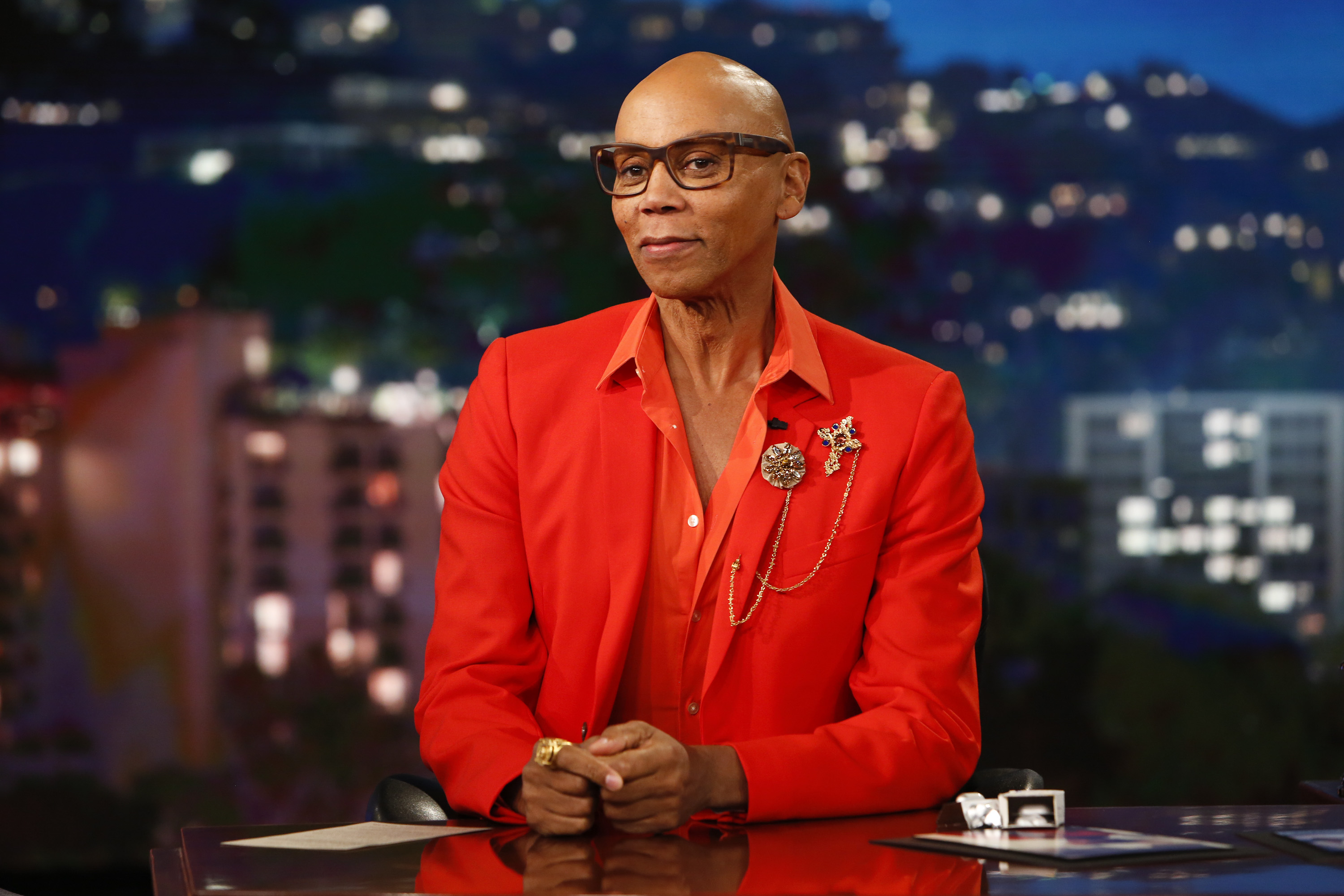 RuPaul in a suit