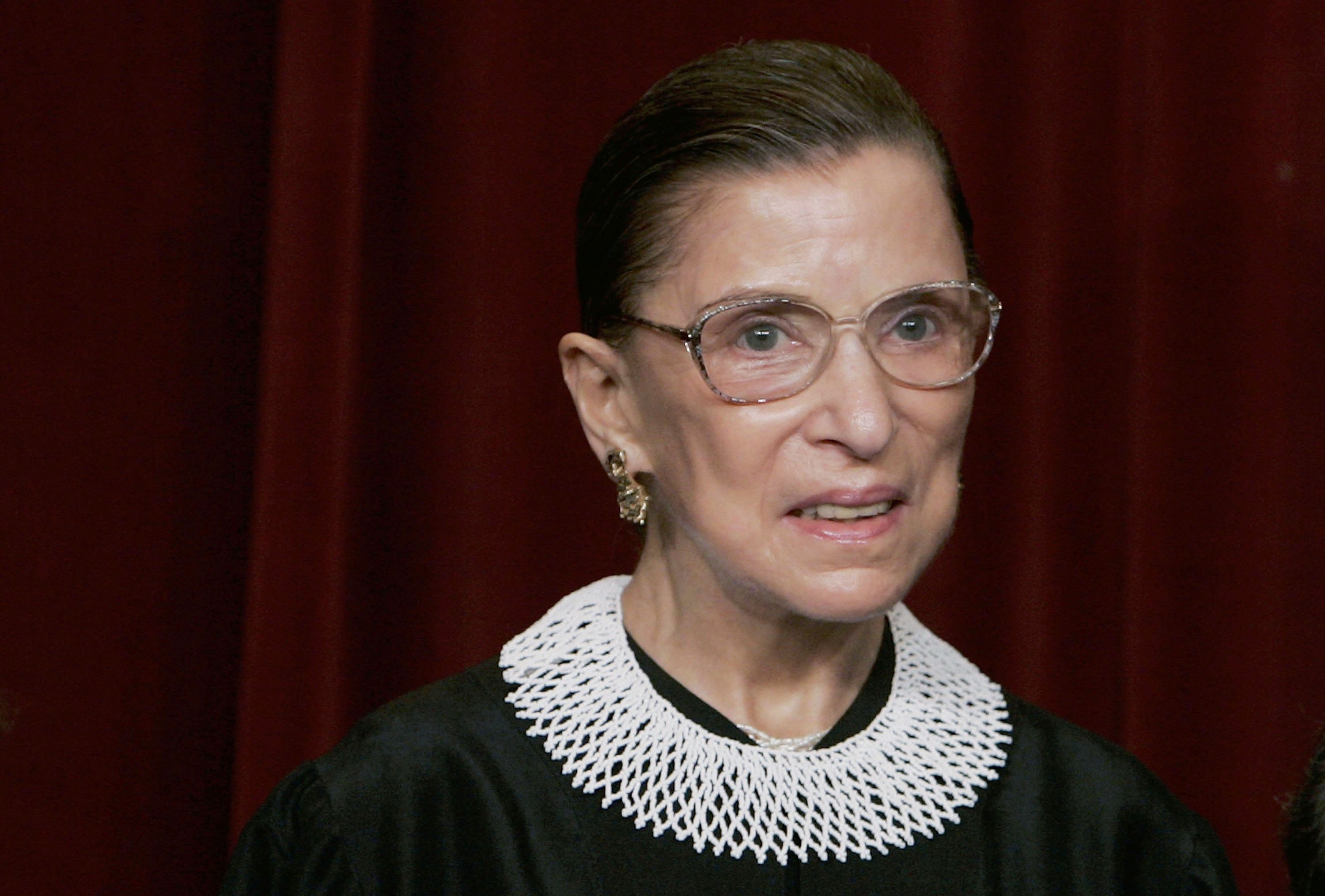 Ruth Bader Ginsburg in judge robes