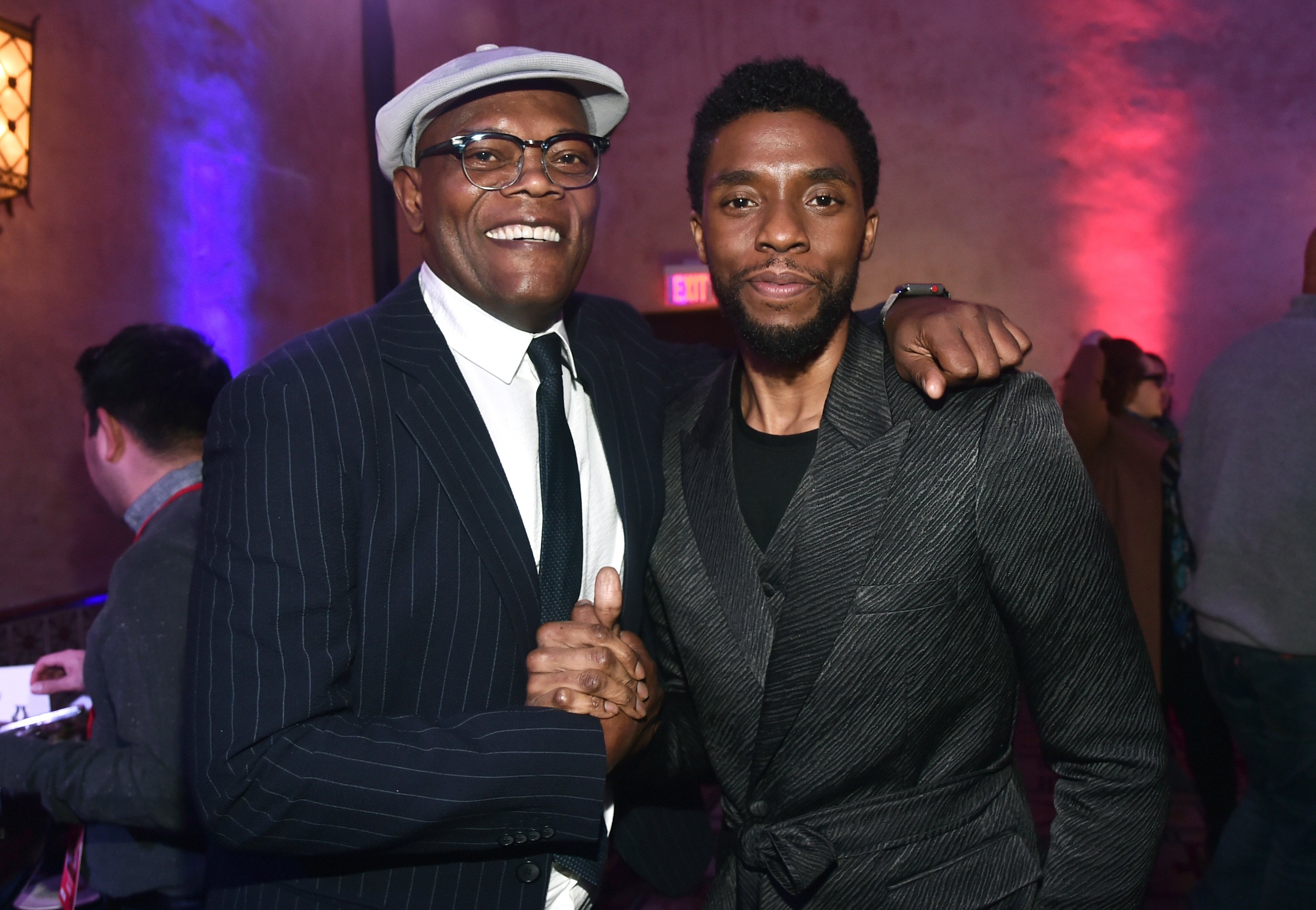 Samuel L Jackson and Chadwick Boseman