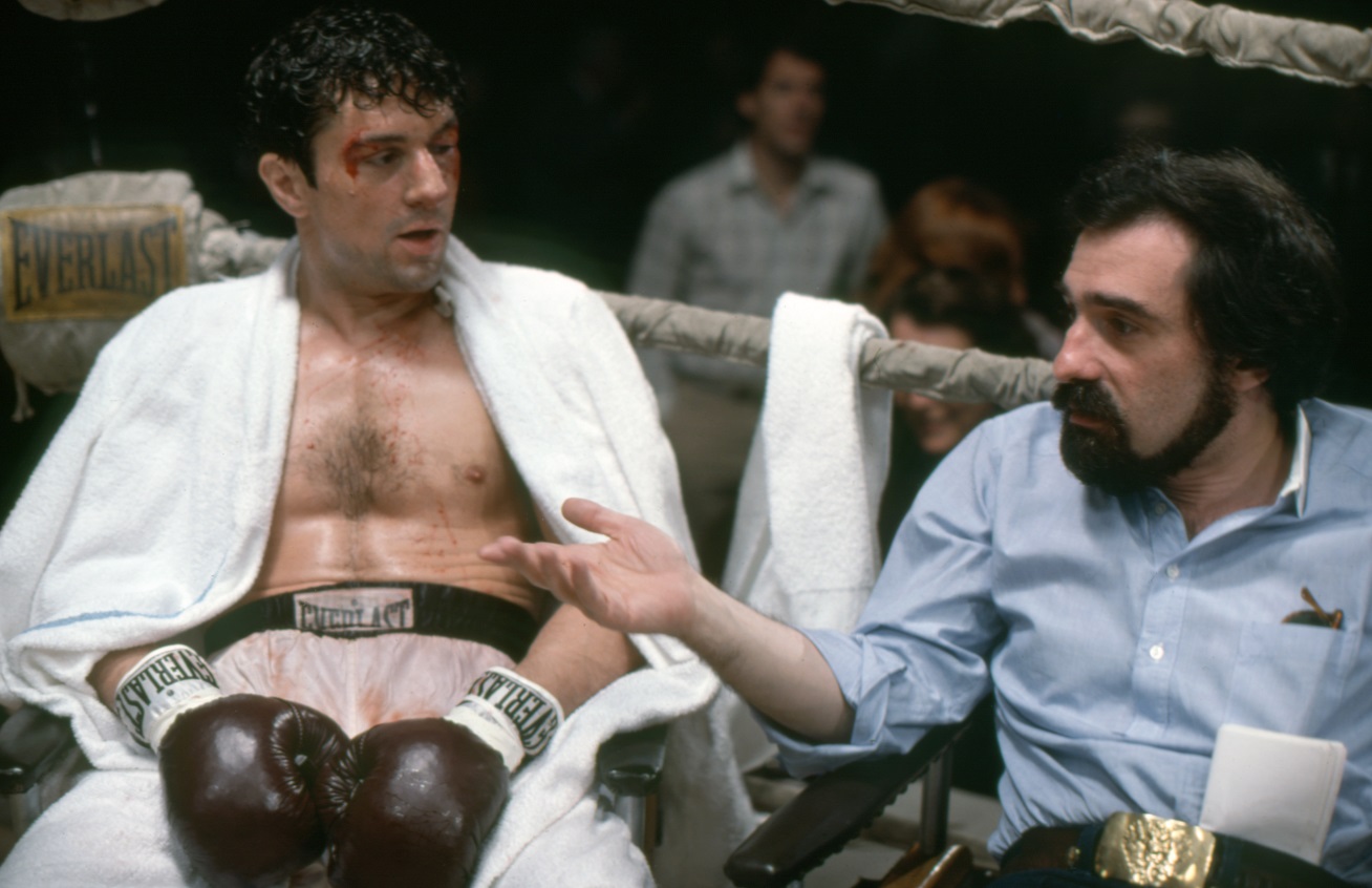 Scorsese and De Niro on Raging Bull set