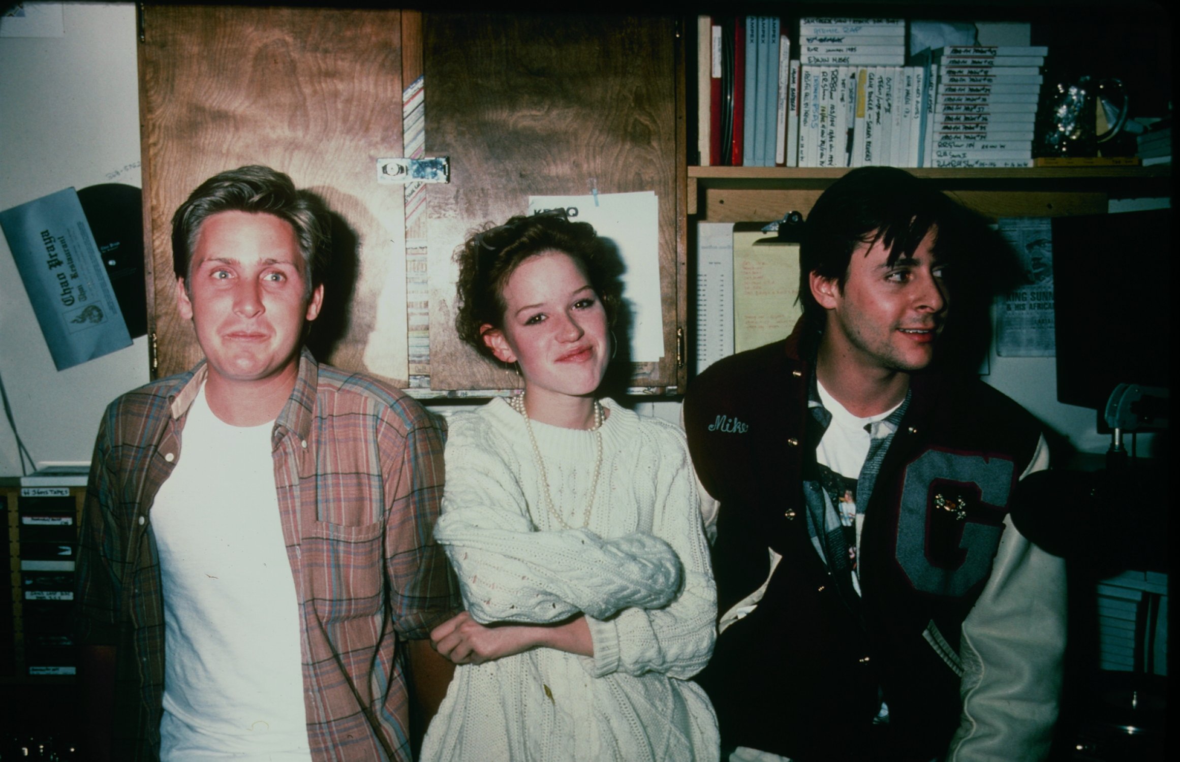 Emilio Estevez, Molly Ringwald and Judd Nelson in 'The Breakfast Club