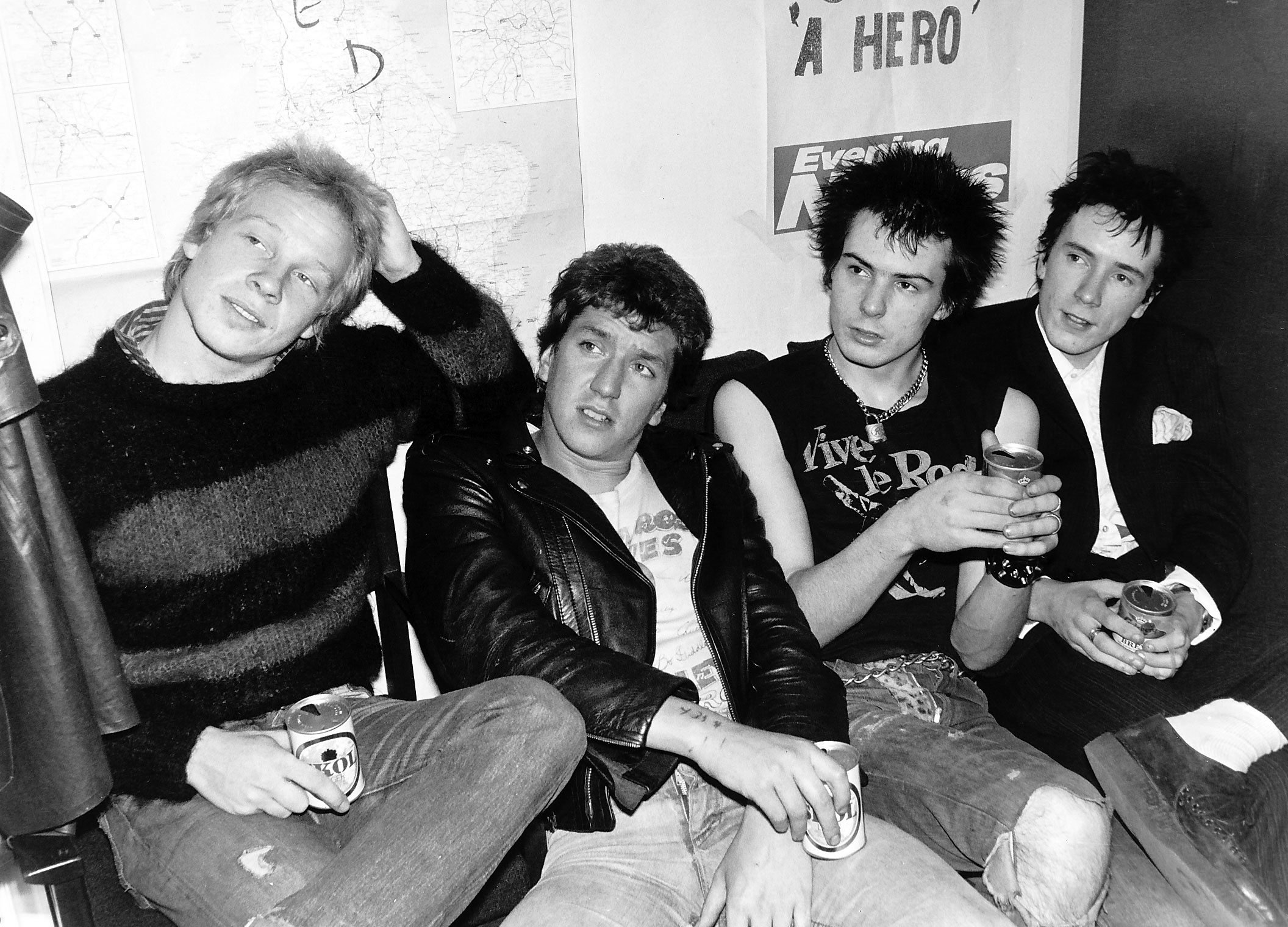 The Sex Pistols sitting