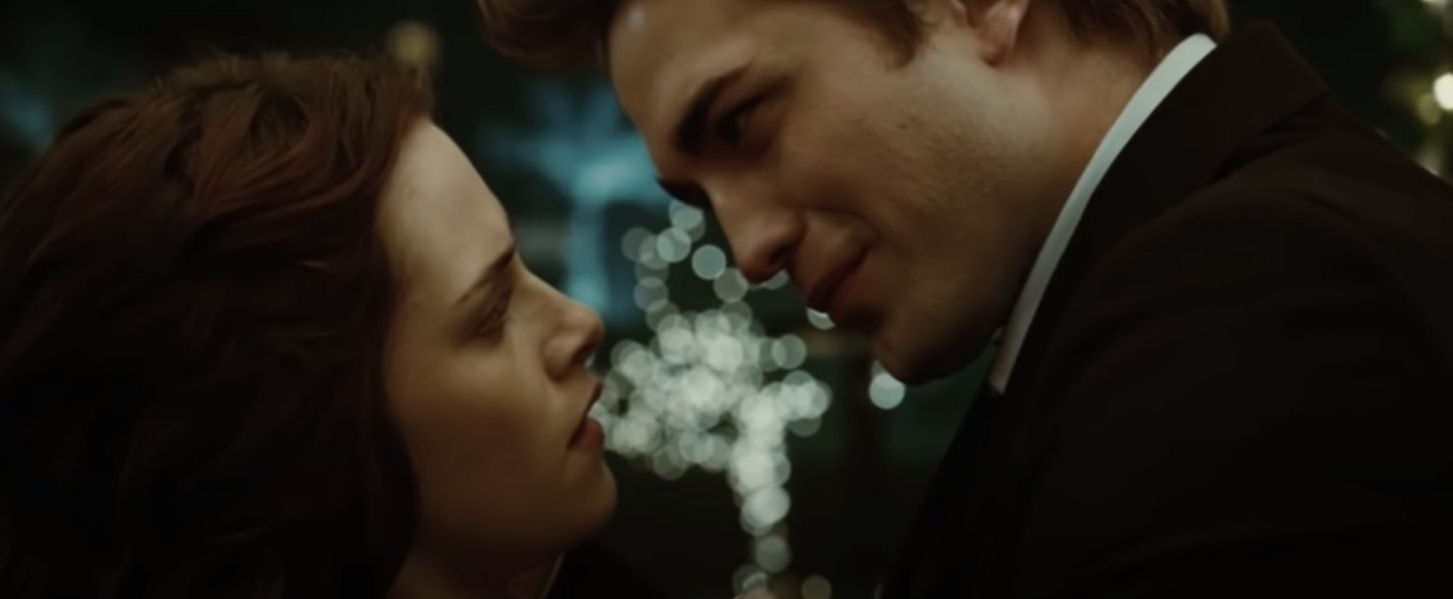 Bella (Kristen Stewart) and Edward (Robert Pattinson) during prom in 'Twilight.'
