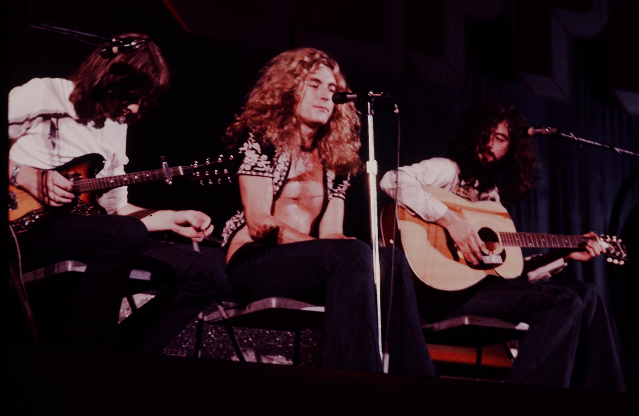 Led Zeppelin doing an acoustic set