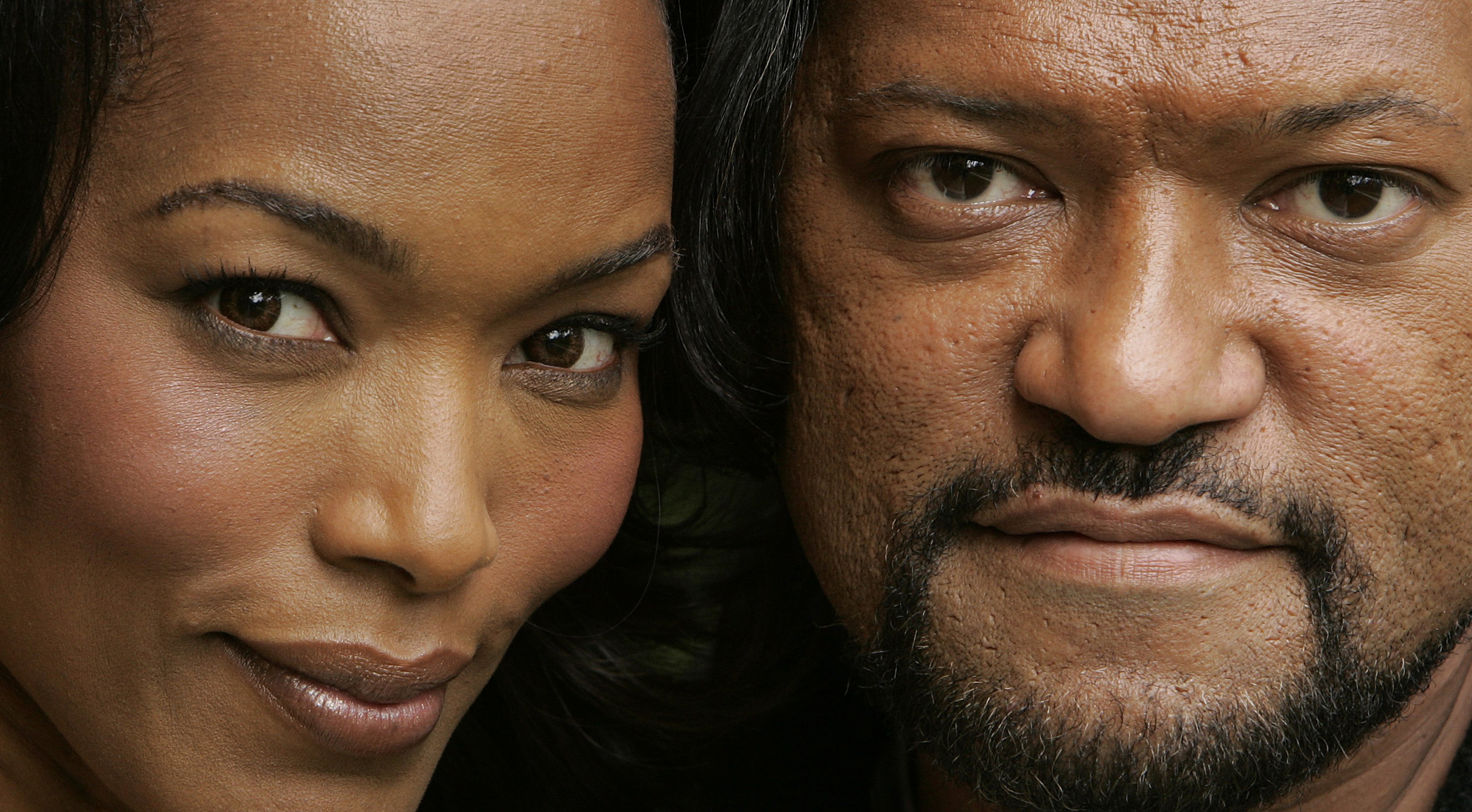 Angela Bassett and Laurence Fishburne