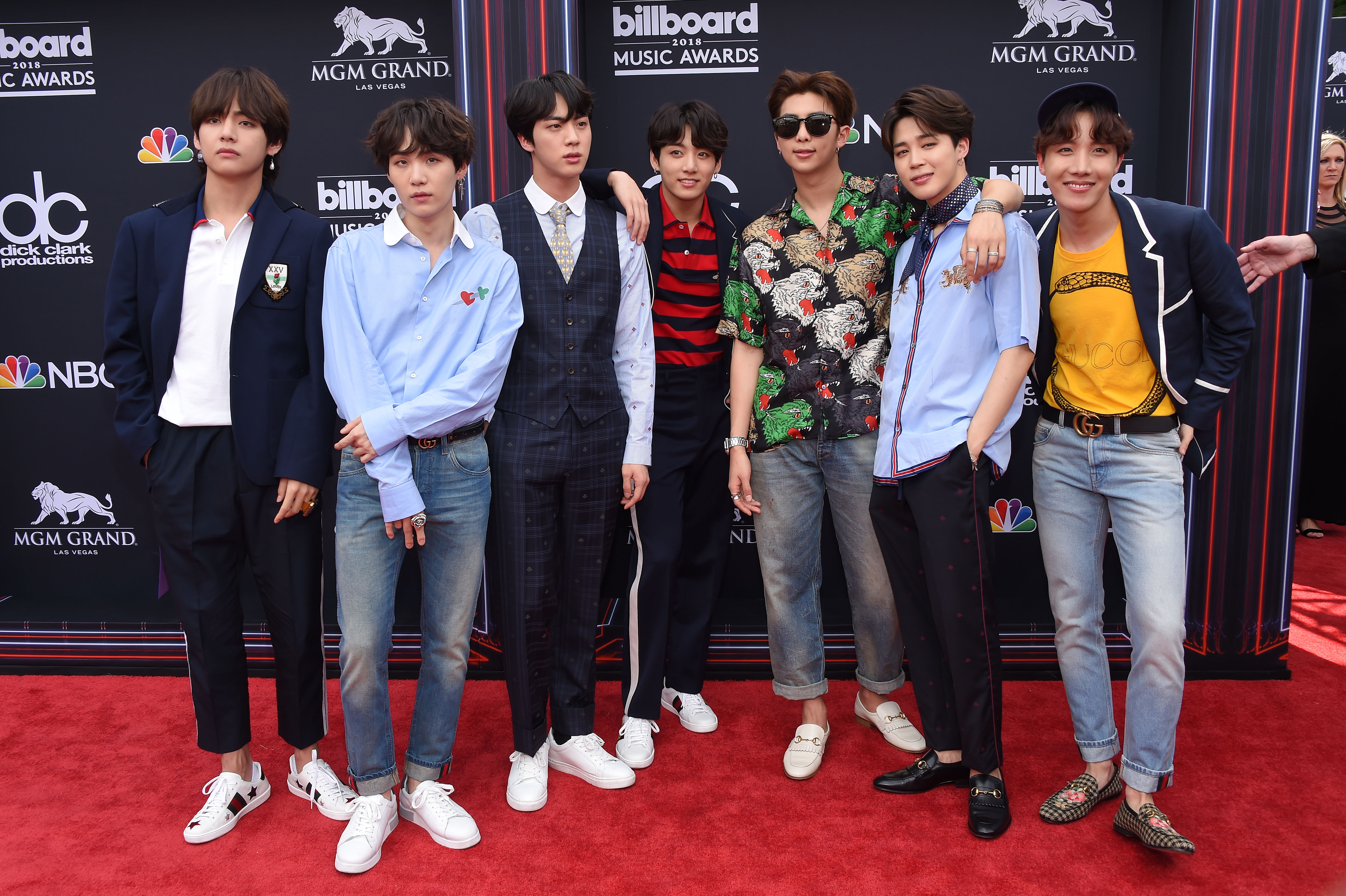 Boy Band BTS attends the 2018 Billboard Music Awards 