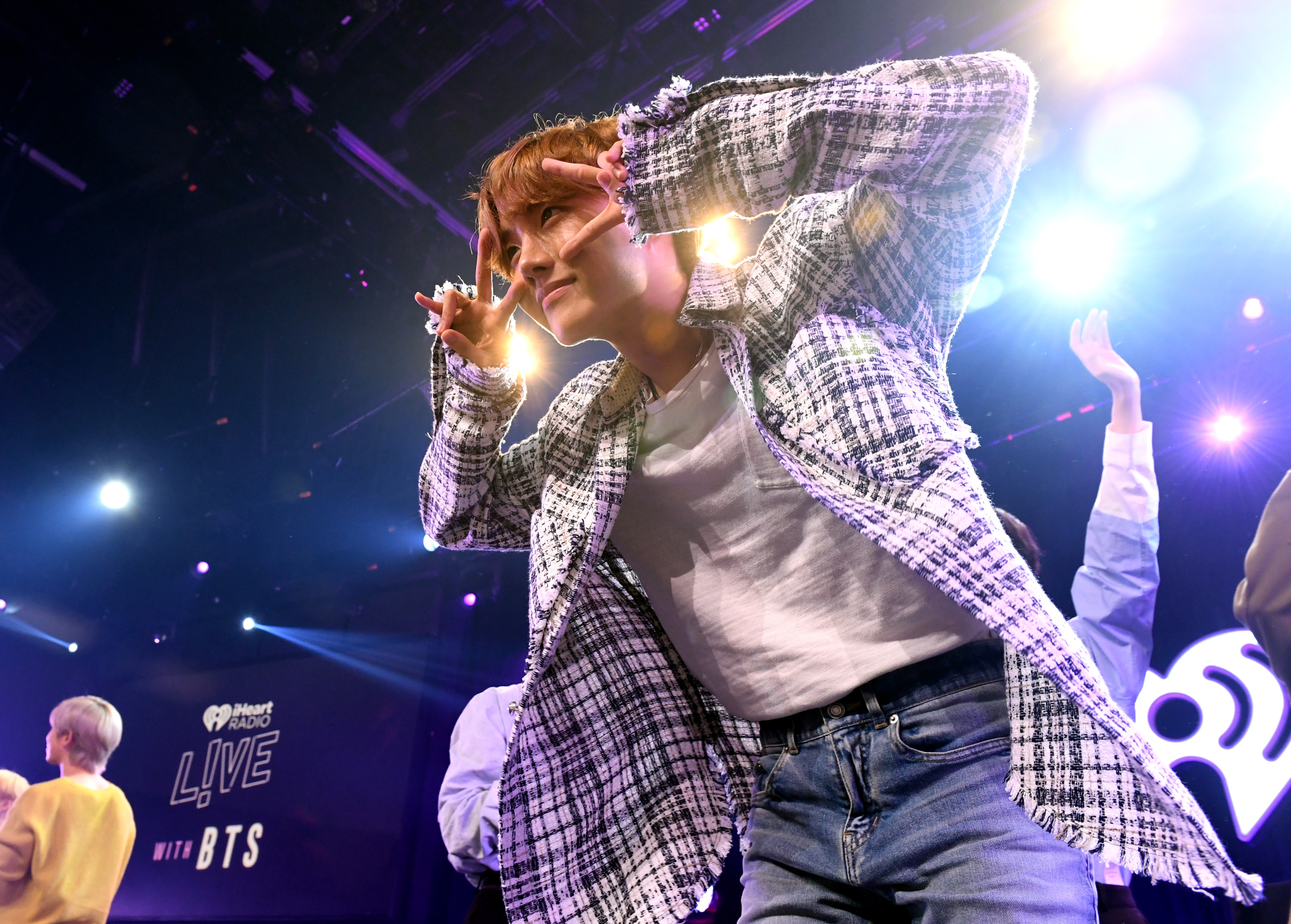 J-Hope of BTS on stage at iHeartRadio LIVE with BTS 