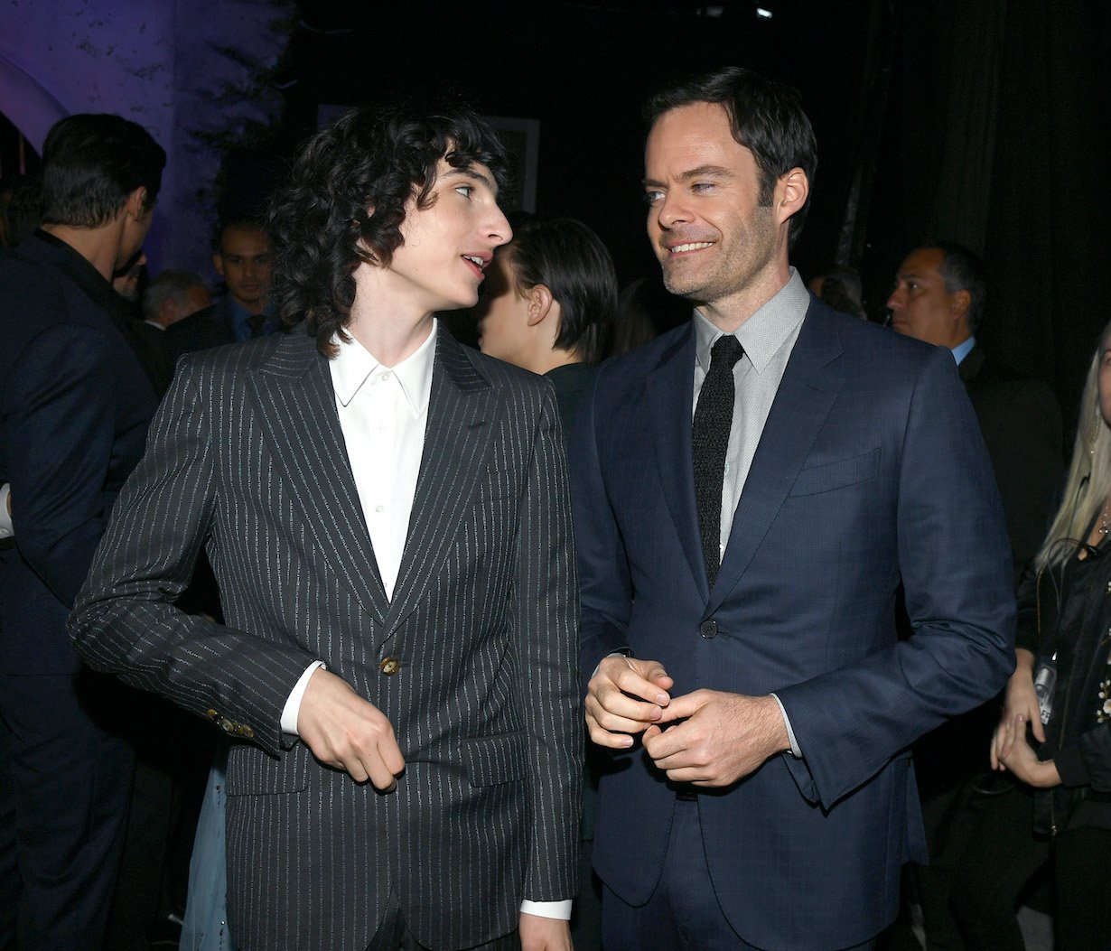 Finn Wolfhard and Bill Hader attend the Premiere of Warner Bros. Pictures' 'It Chapter Two'