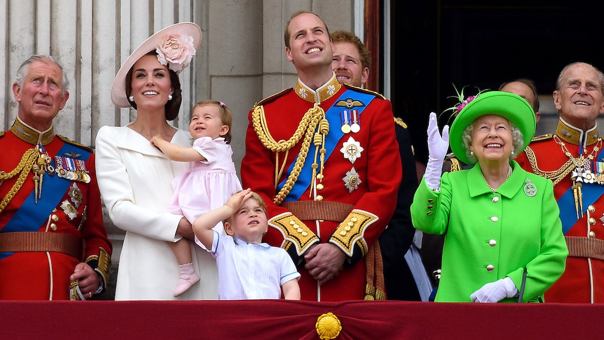 British royal family at the Trooping the Colour
