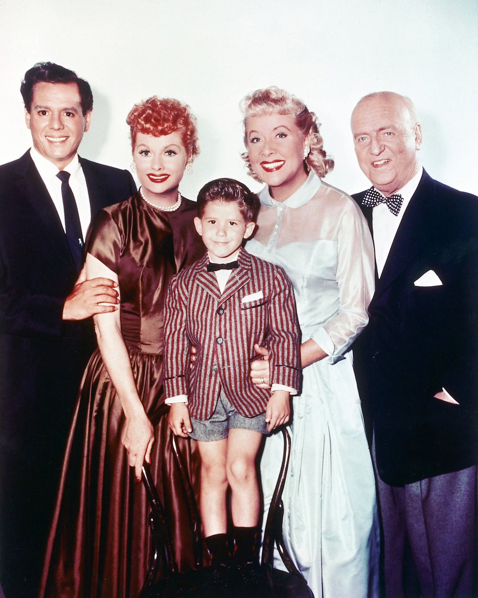 Desi Arnaz, Lucille Ball, Keith Thibodeaux, Vivian Vance, and William Frawley of 'I Love Lucy' 