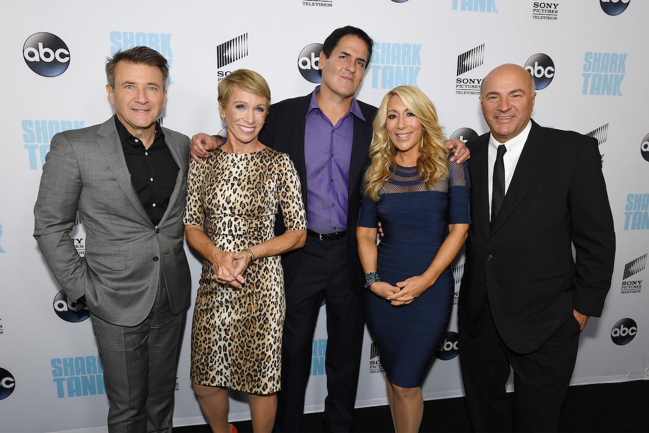 Robert Herjavec, Barbara Corcoran, Mark Cuban, Lori Greiner, and Kevin O'Leary of 'Shark Tank'