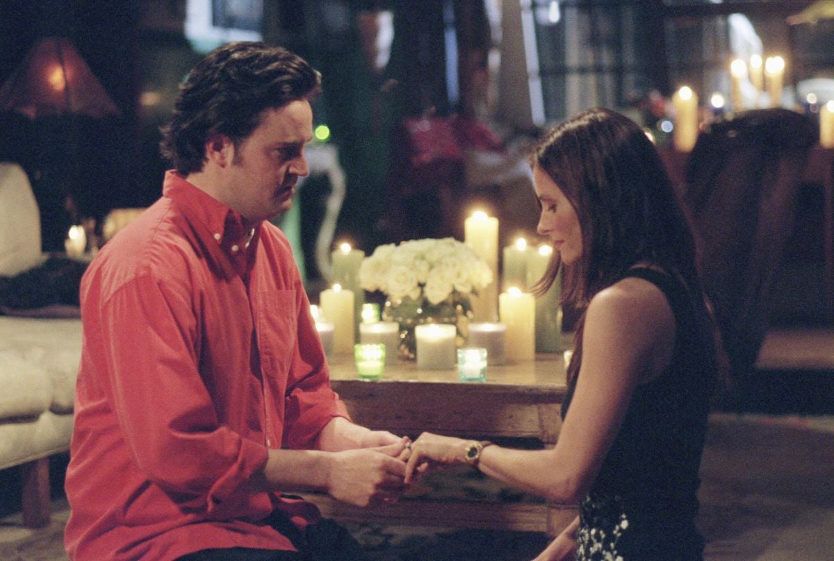 Chandler proposes to Monica