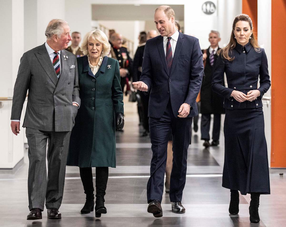 Prince Charles, Camilla Parker Bowles, Prince William, and Kate Middleton