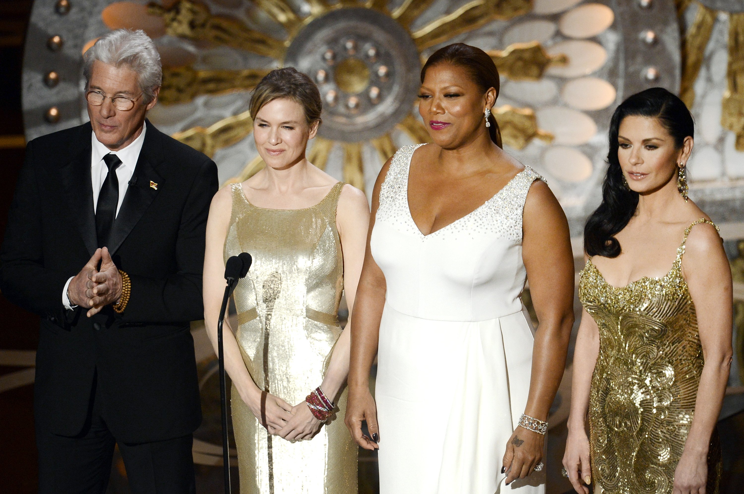 'Chicago' co-stars Richard Gere, Renee Zellweger, Queen Latifah and Catherine Zeta-Jones