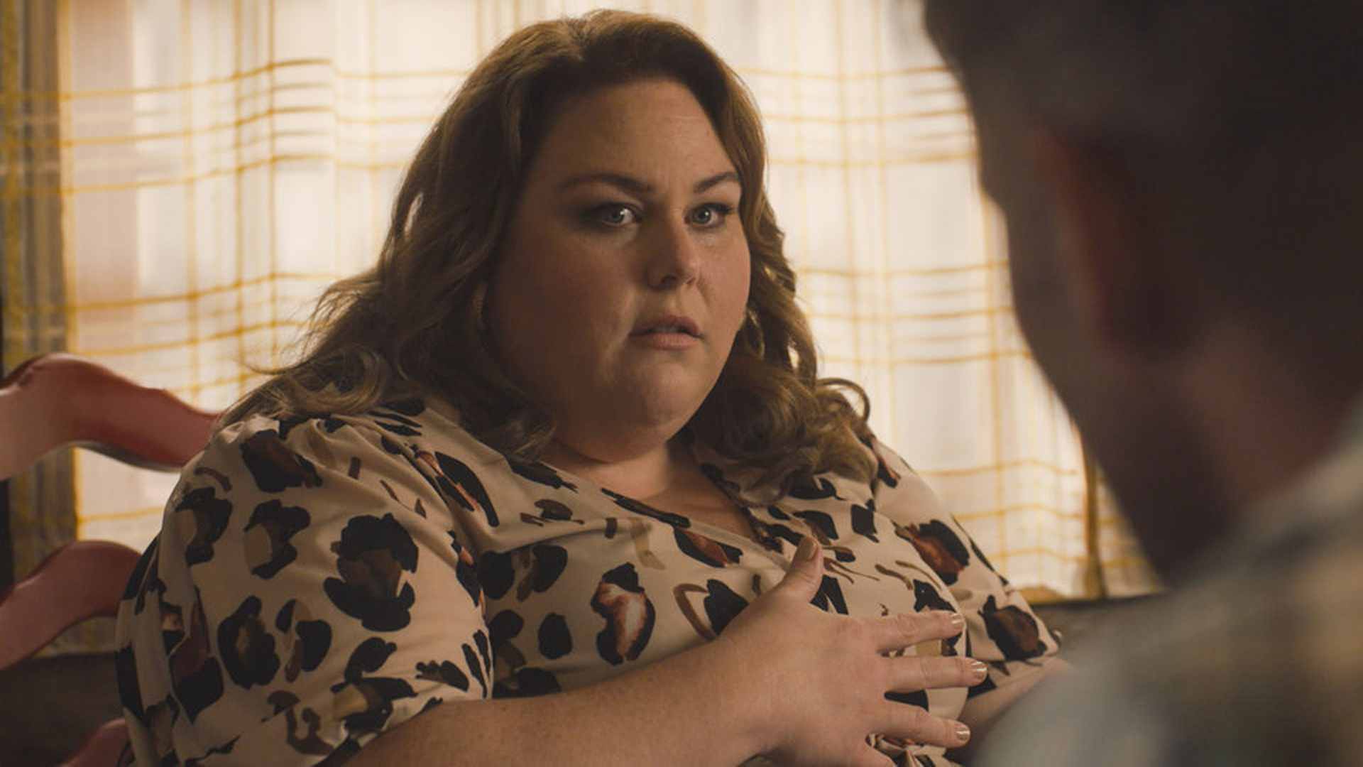 Chrissy Metz as Kate Pearson on the 'This Is Us' Season 5 premiere in 2020